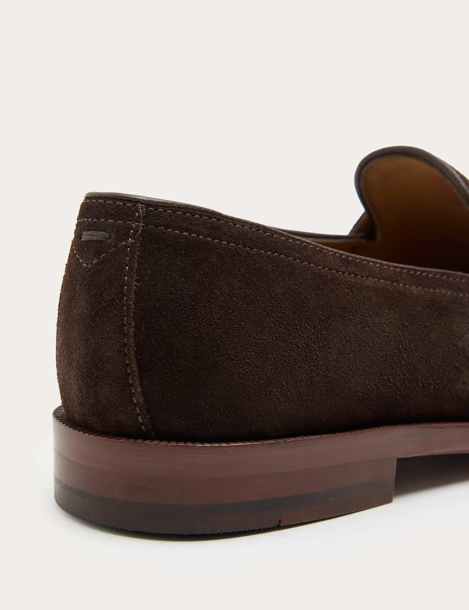 Suede Slip On Saddle Loafers - image 4