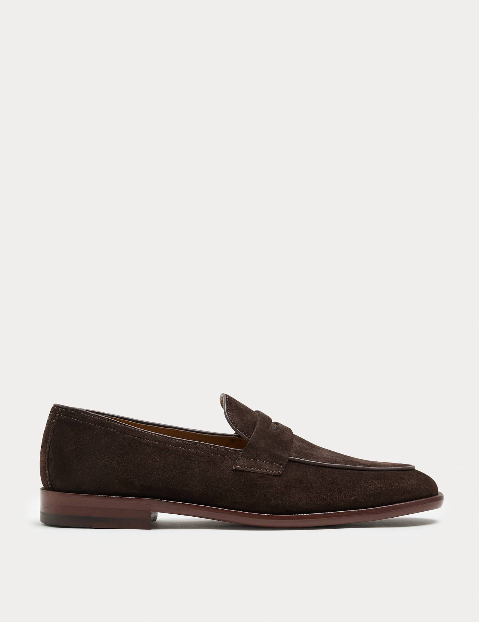 Suede Slip On Saddle Loafers - image 1