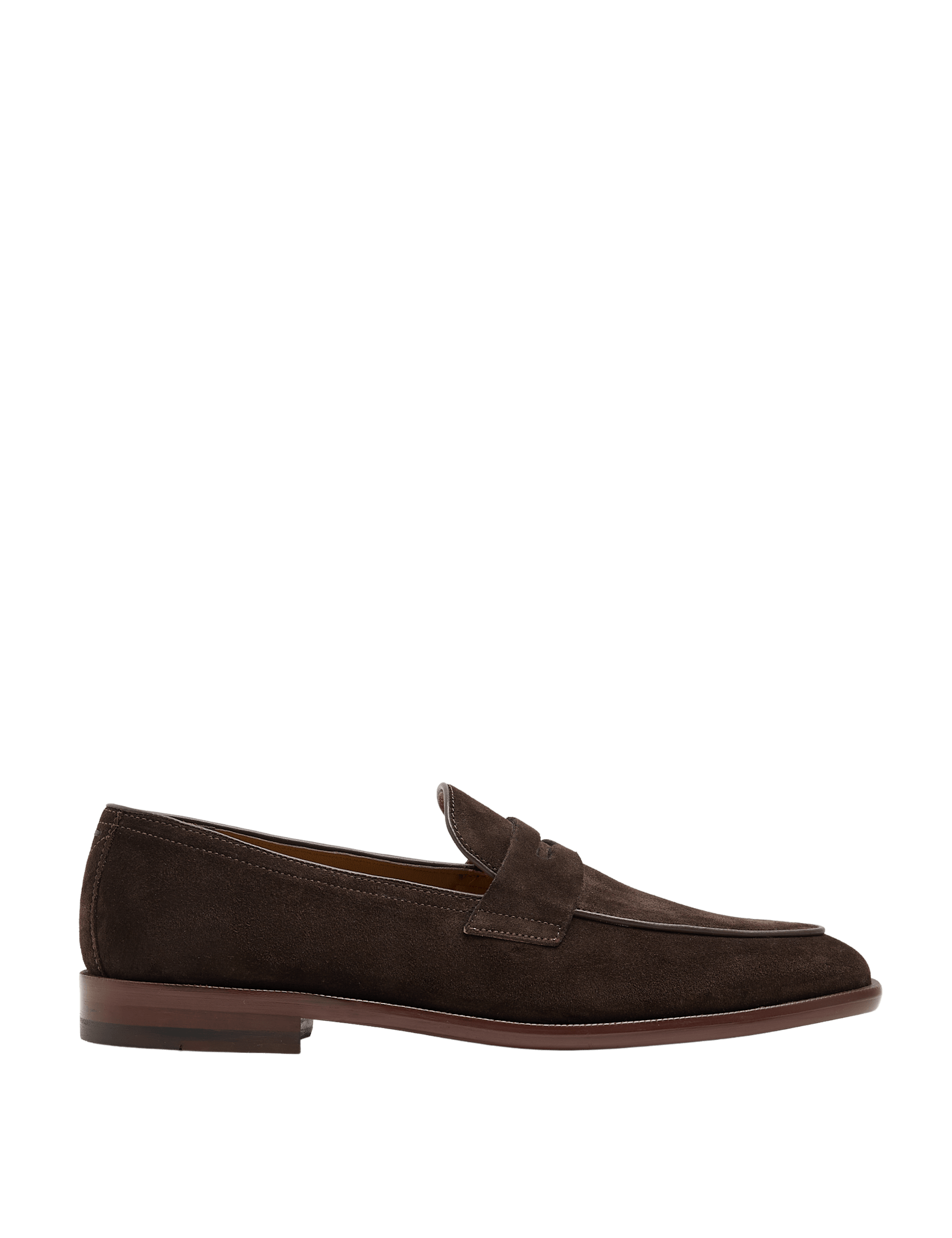 Suede Slip On Saddle Loafers - image 3