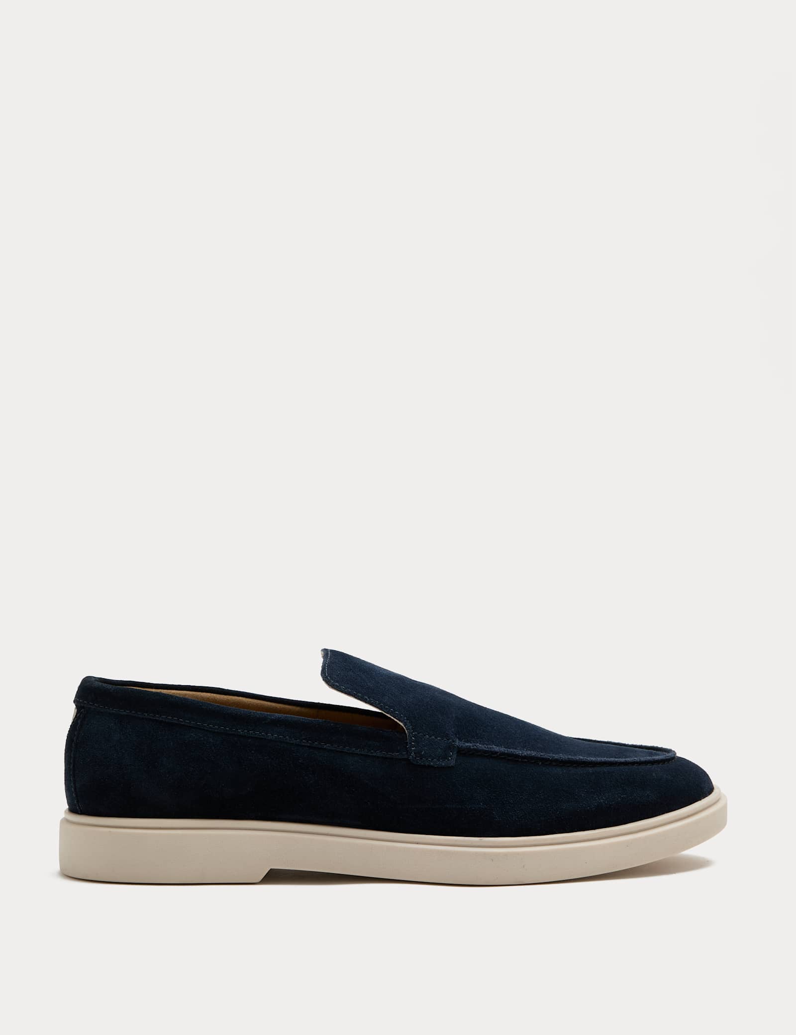 White Sole Suede Loafers - image 1