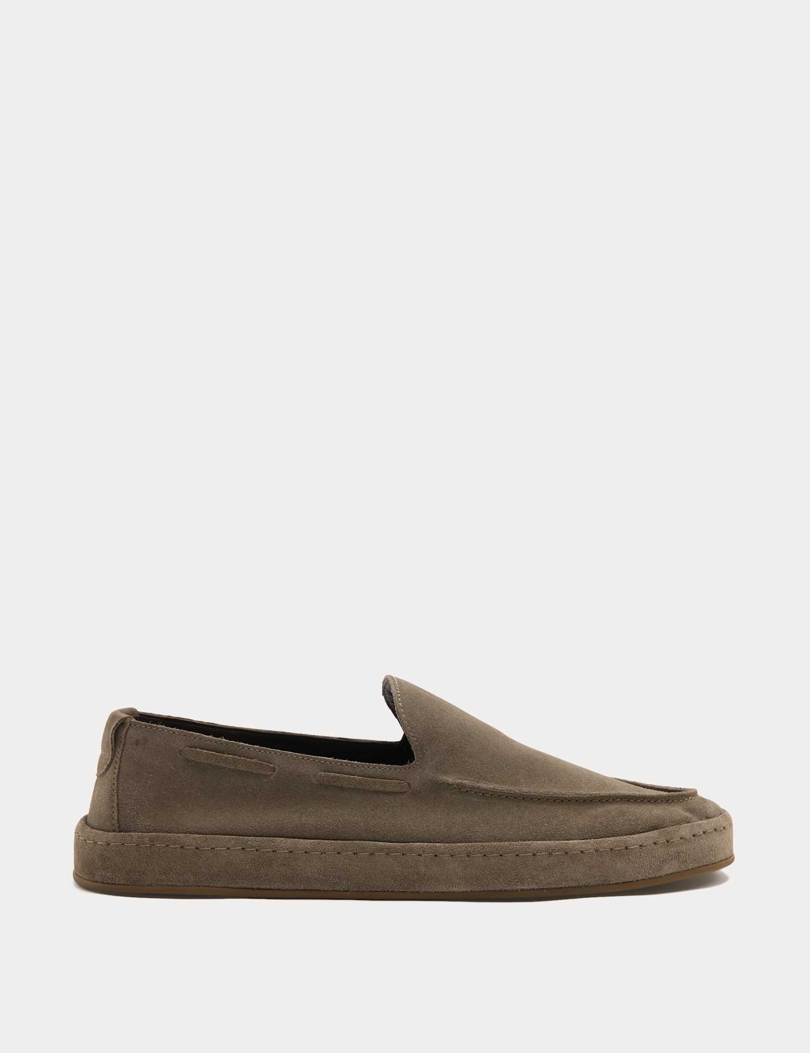 Suede Slip On Loafers - image 1