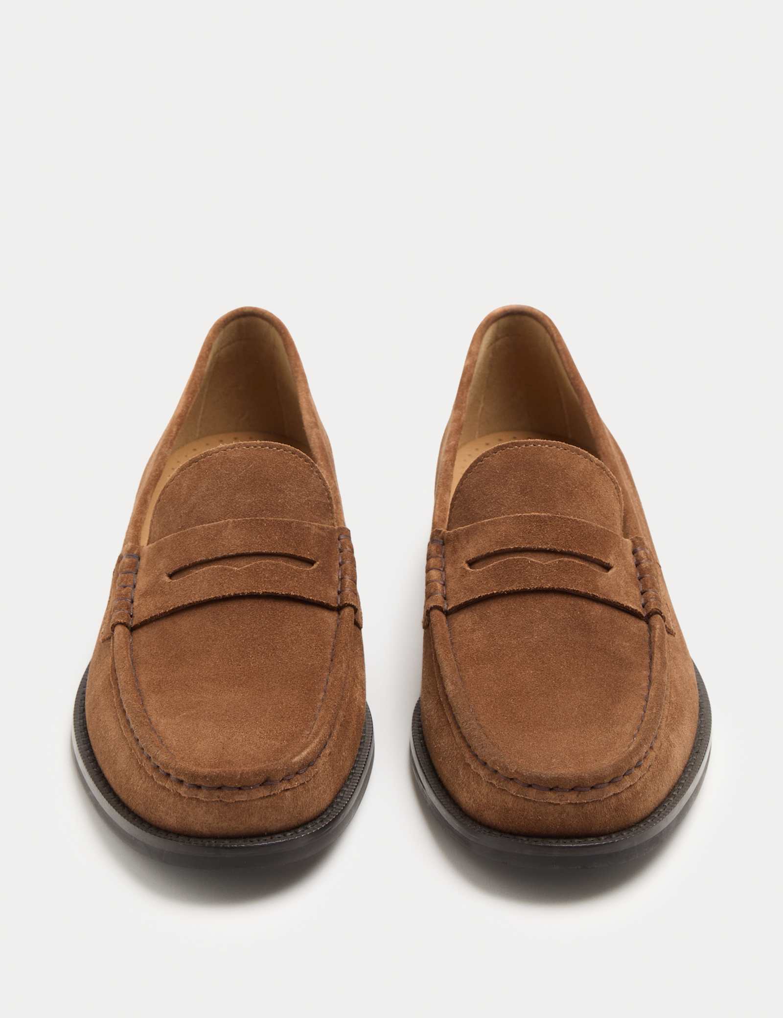 Suede Penny Loafers - image 4