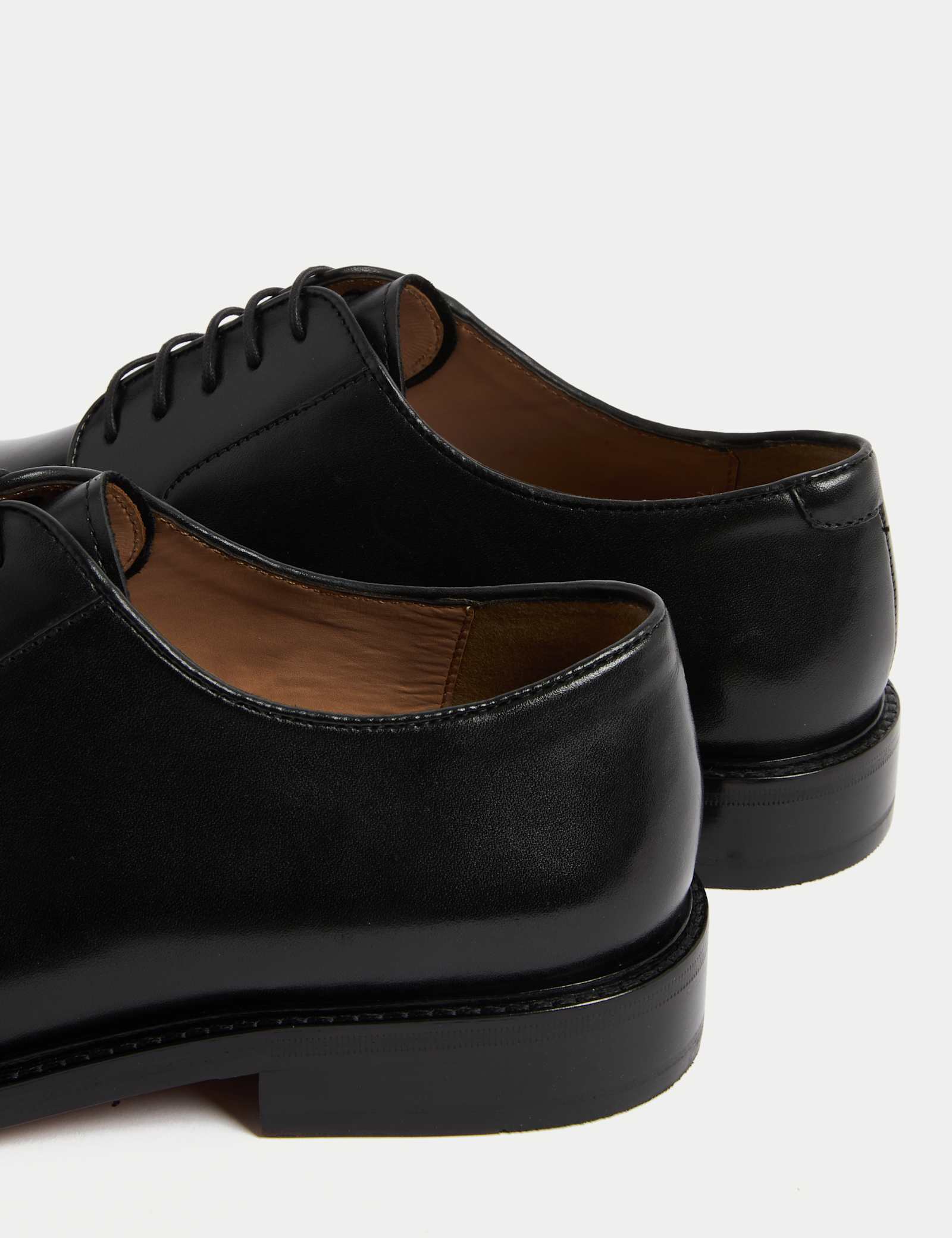 Wide Fit Leather Derby Shoes - image 5