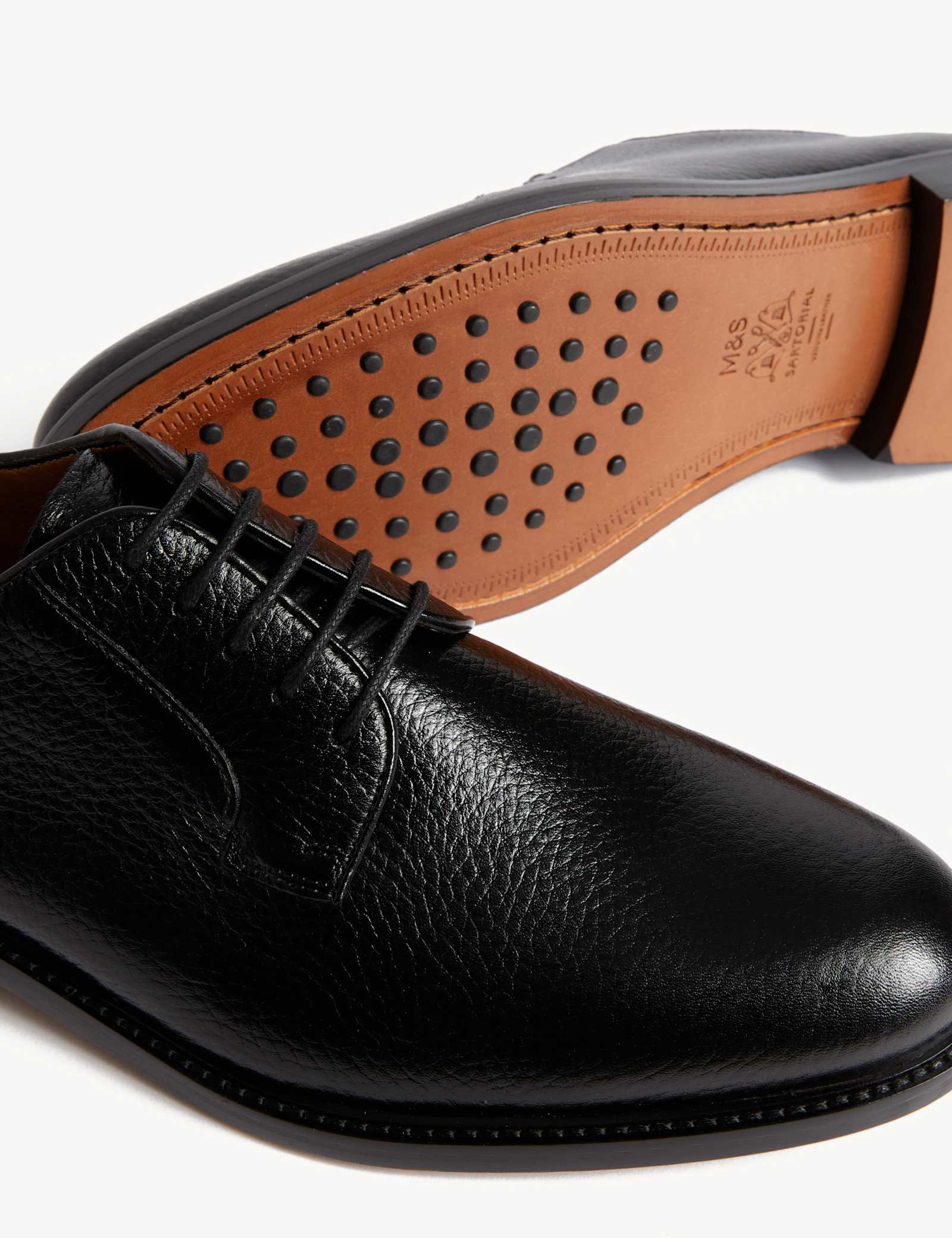 Leather Derby Shoes - image 3
