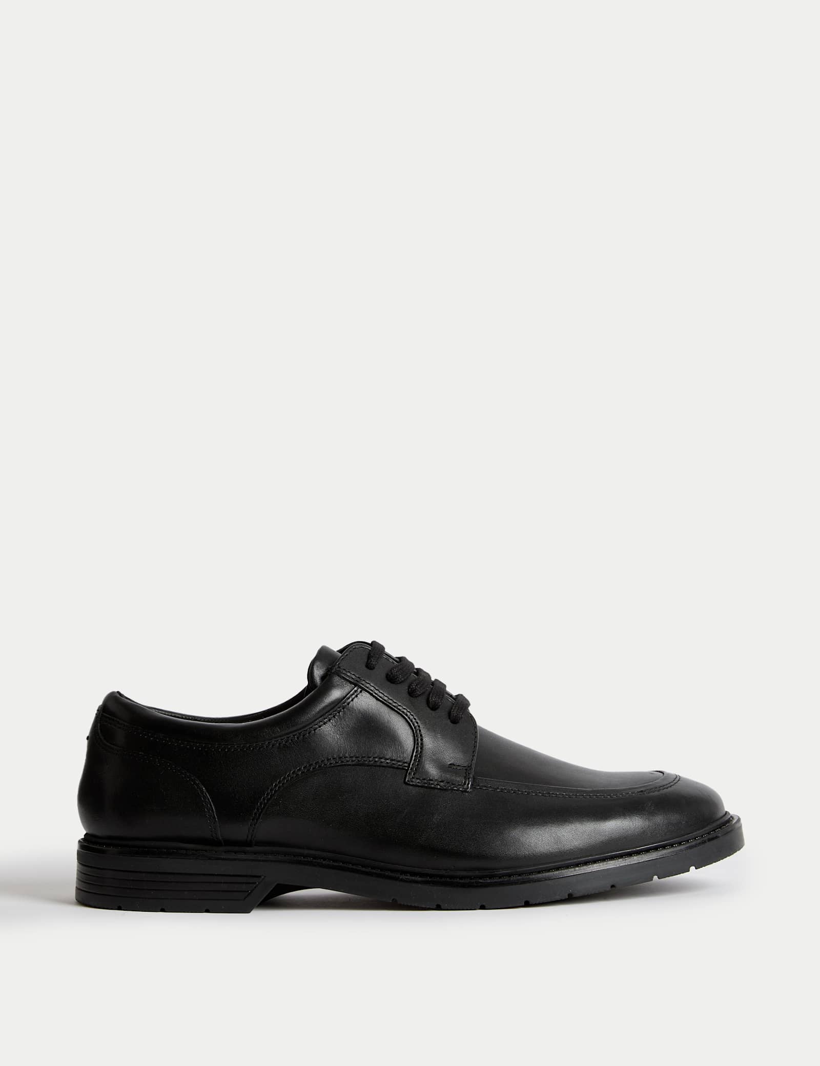 Wide Fit Smart Step Leather Derby Shoes - image 2