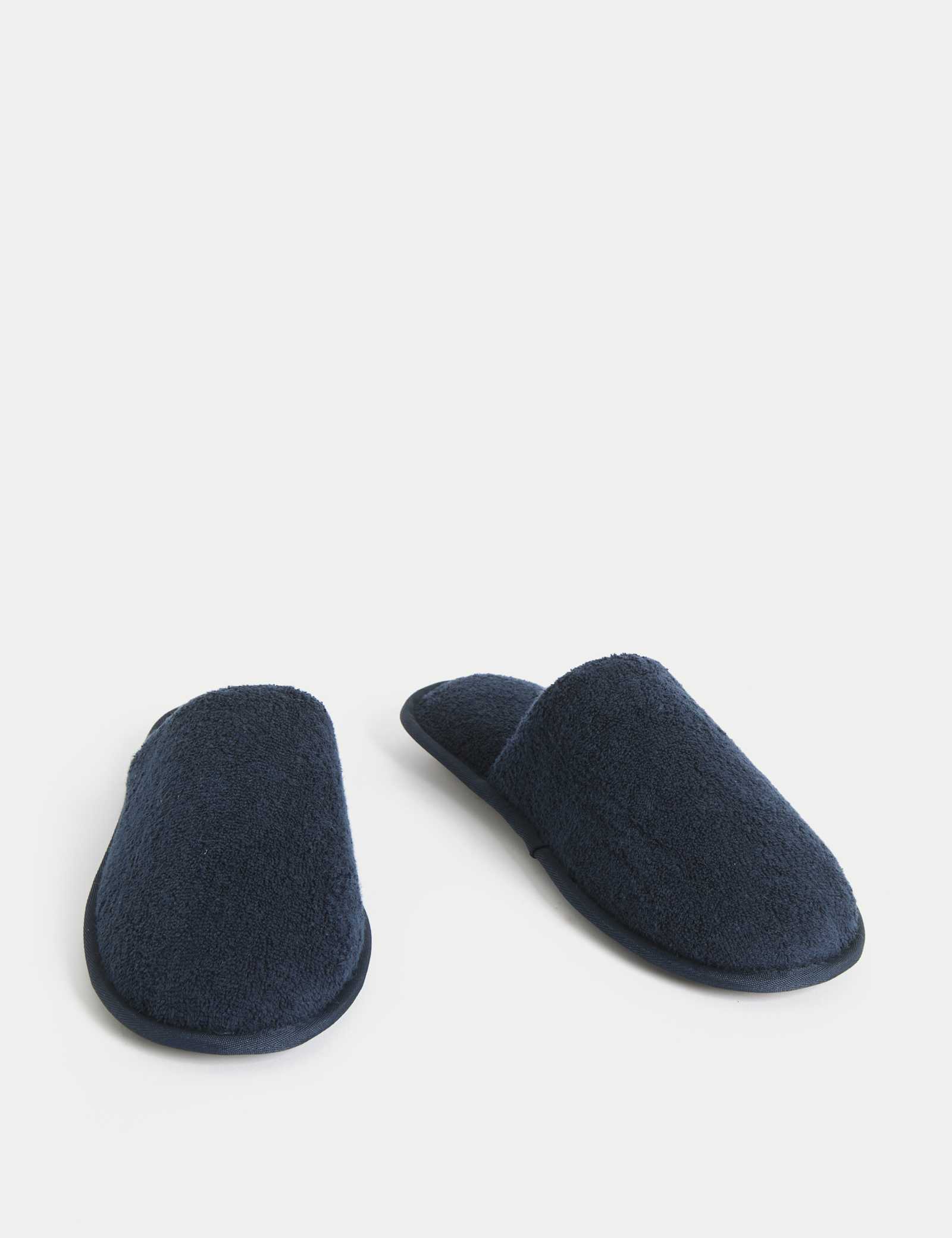 Towelling Mule Slippers with Freshfeet - image 2