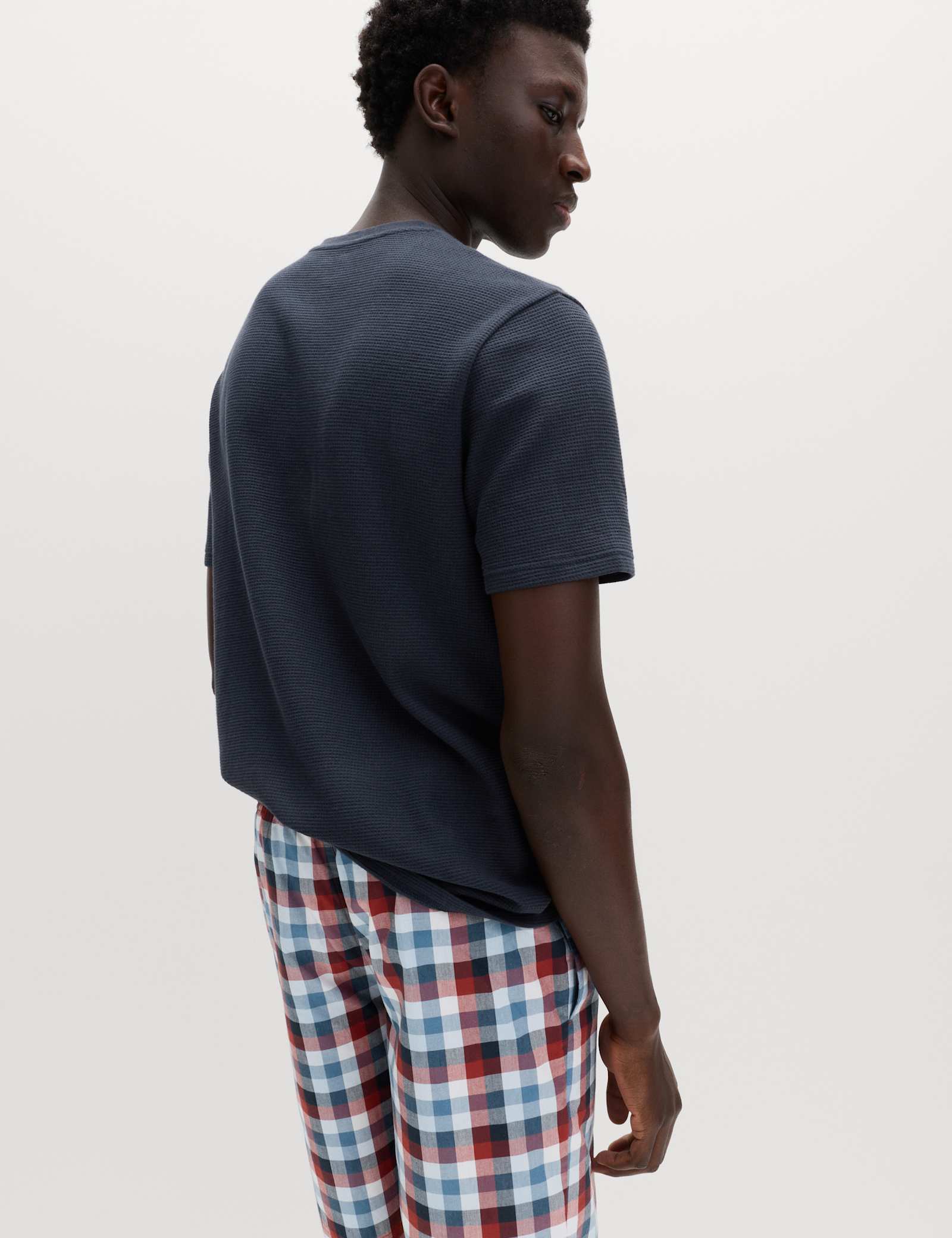 Pure Cotton Checked Pyjamas Set - image 4