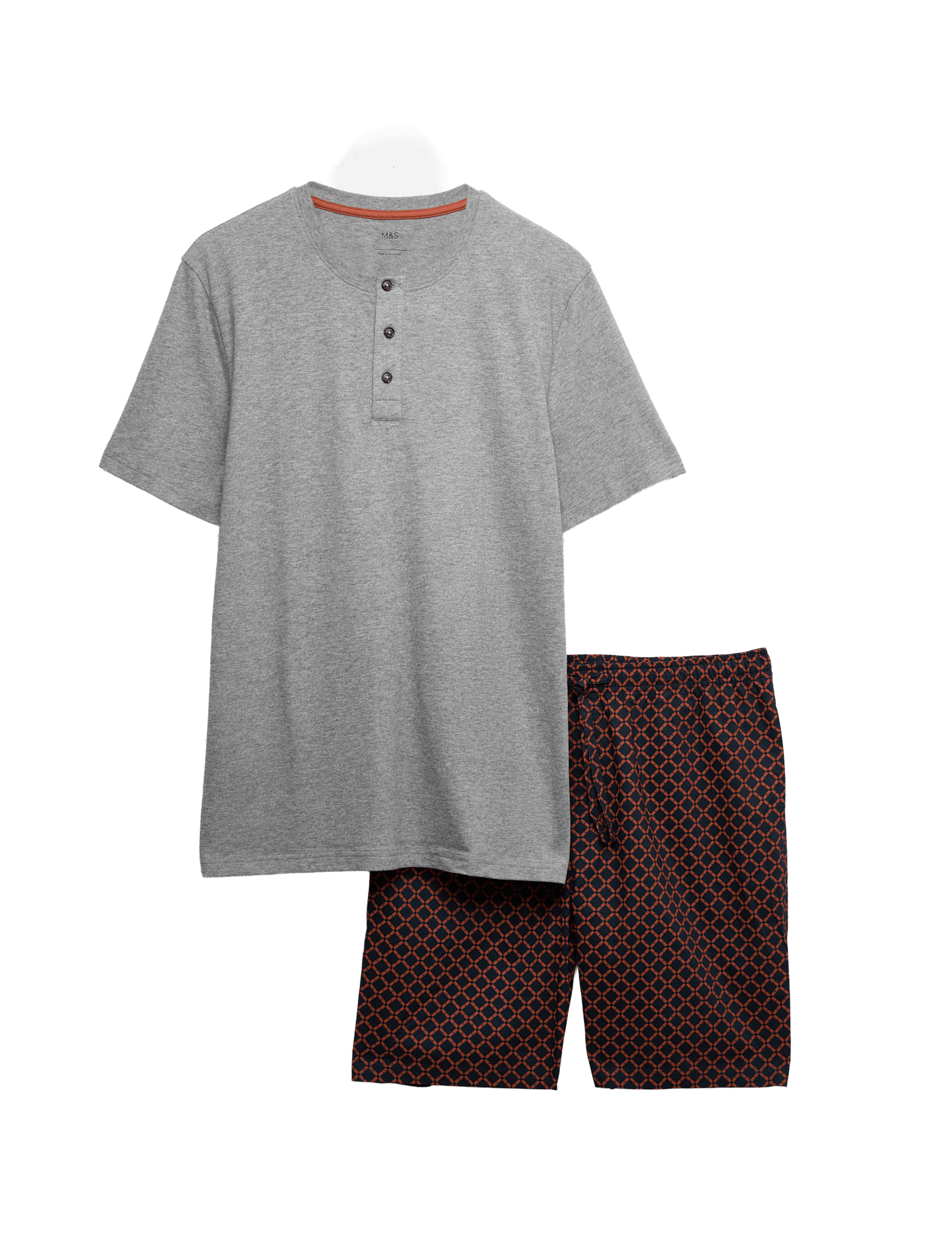 Pure Cotton Geometric Print Pyjama Set - image 3