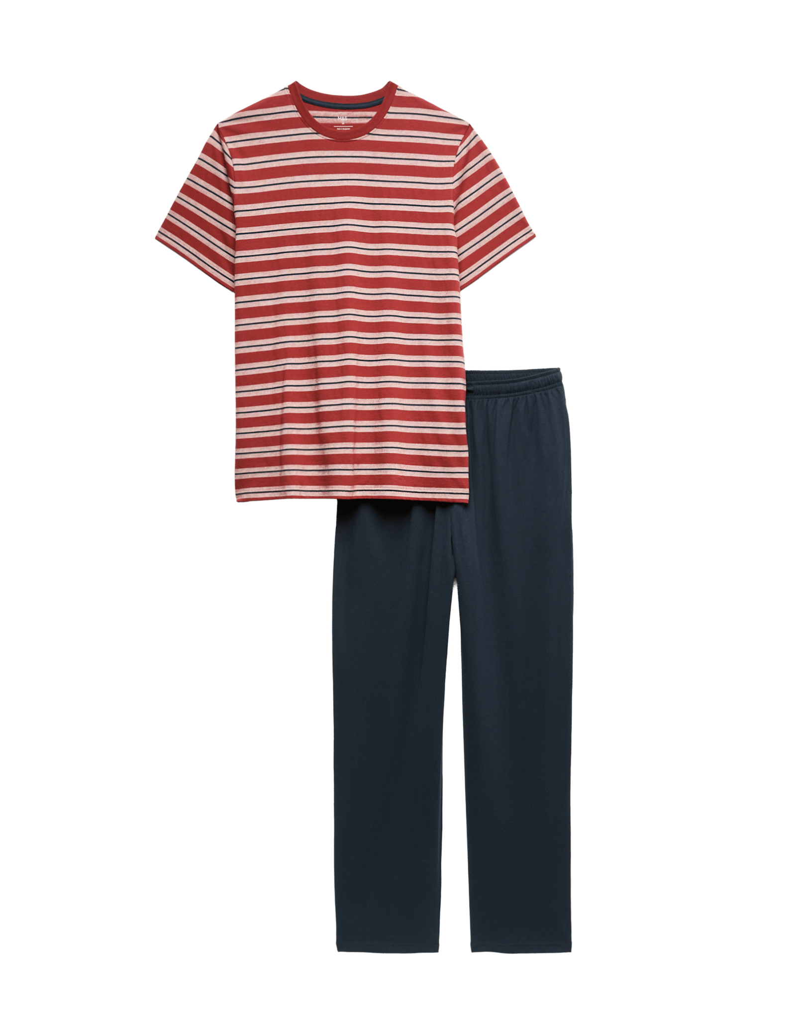 Pure Cotton Textured Stripe Pyjama Set - image 3