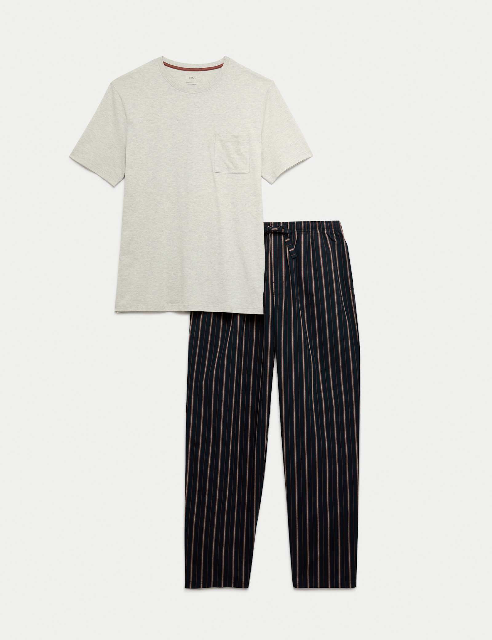 Pure Cotton Striped Pyjama Set - image 1