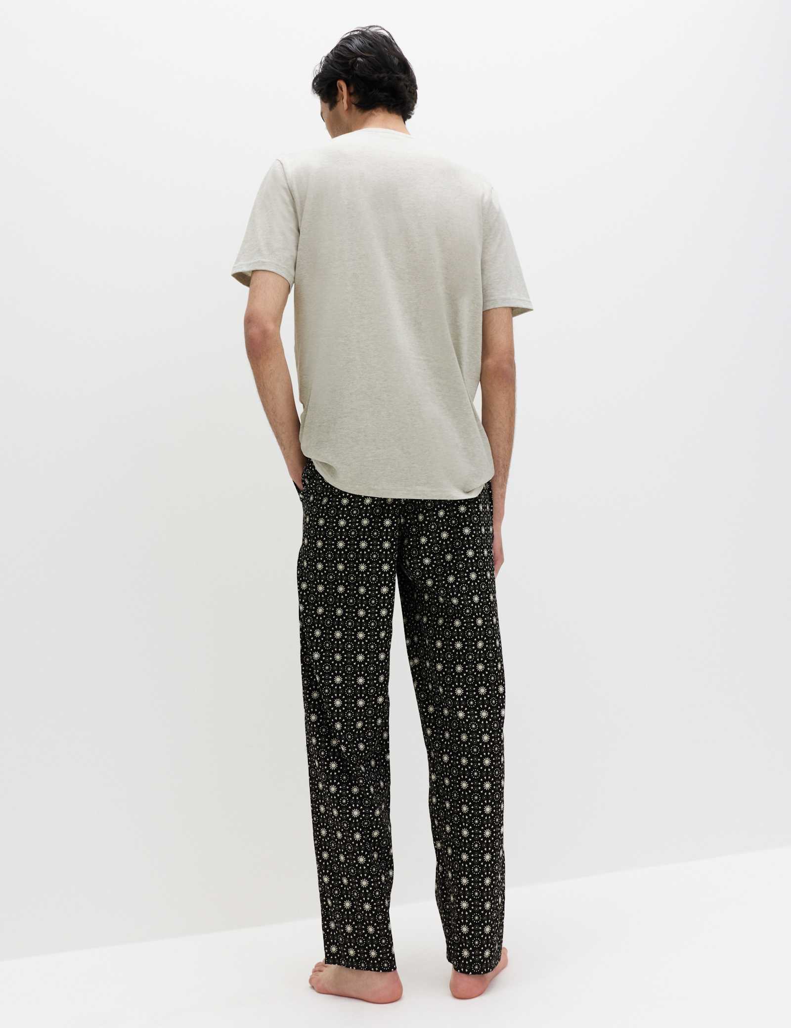Pure Cotton Eid Printed Henley Pyjama Set - image 4