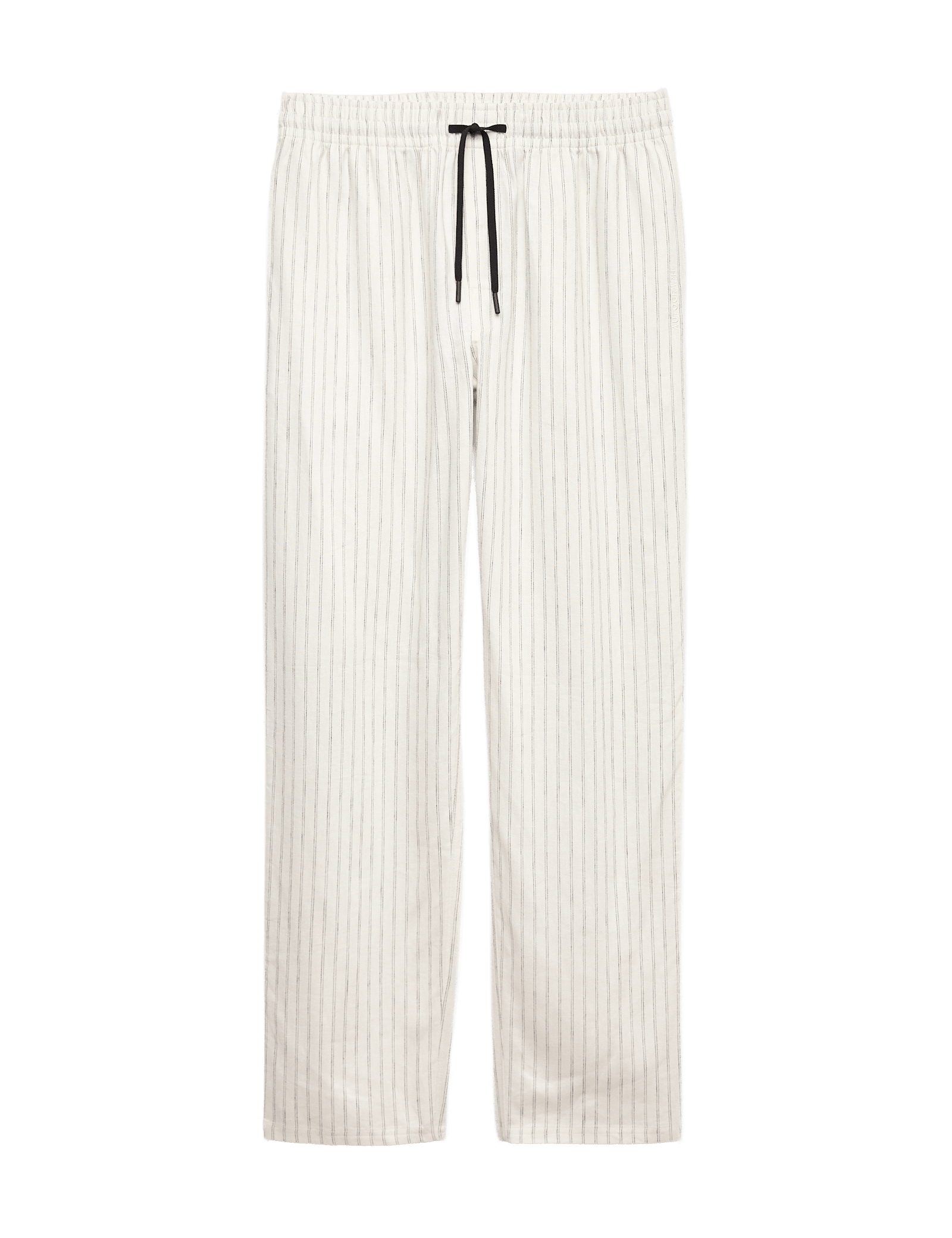 Linen Rich Striped Pyjama Bottoms - image 3