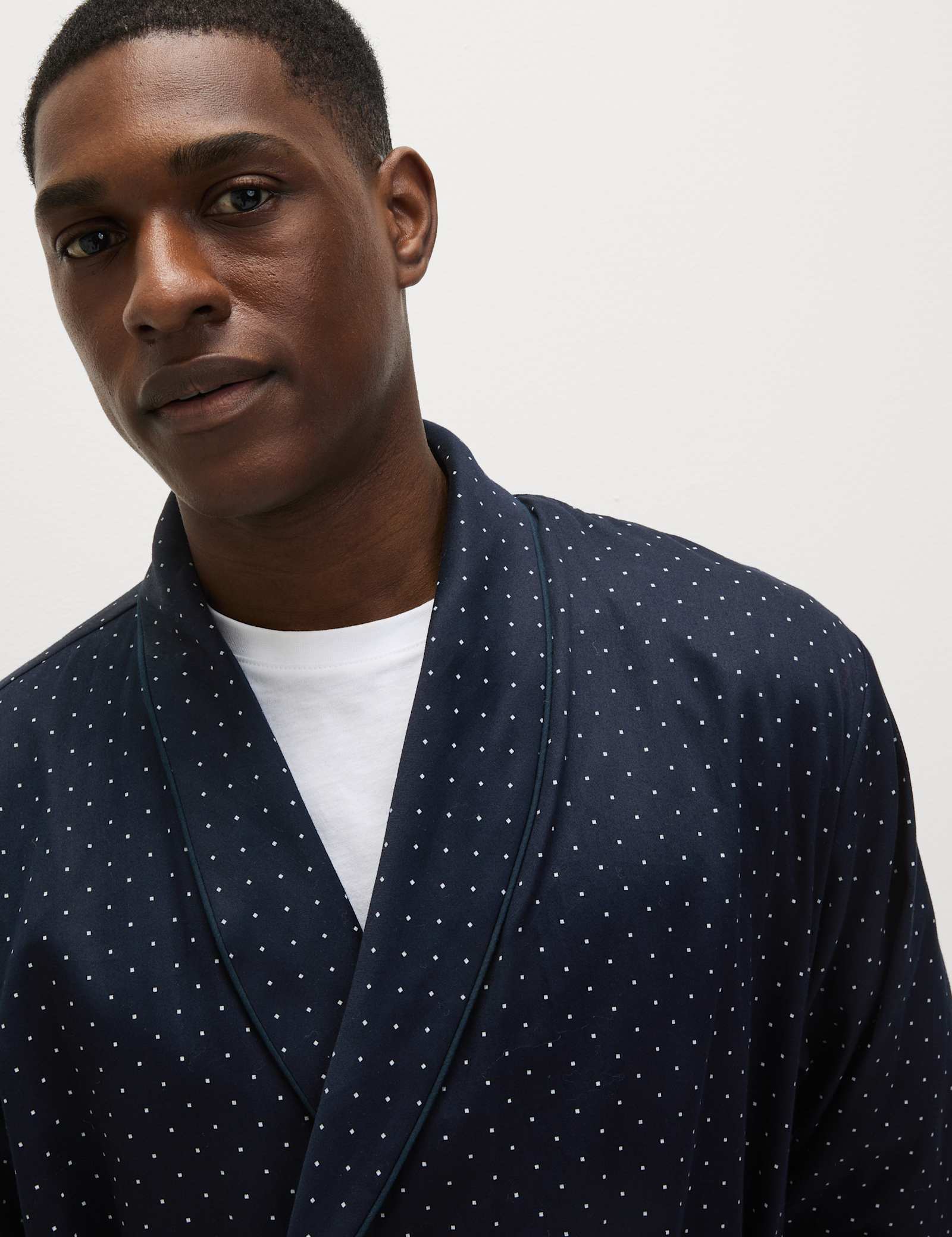 Pure Cotton Polka Dot Dressing Gown - image 5