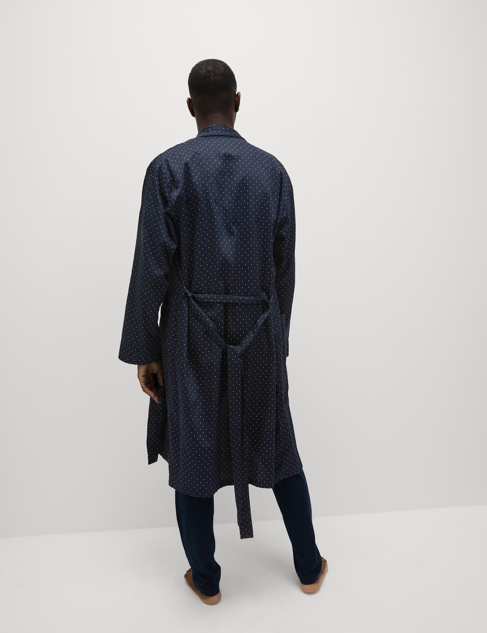 Pure Cotton Polka Dot Dressing Gown - image 4