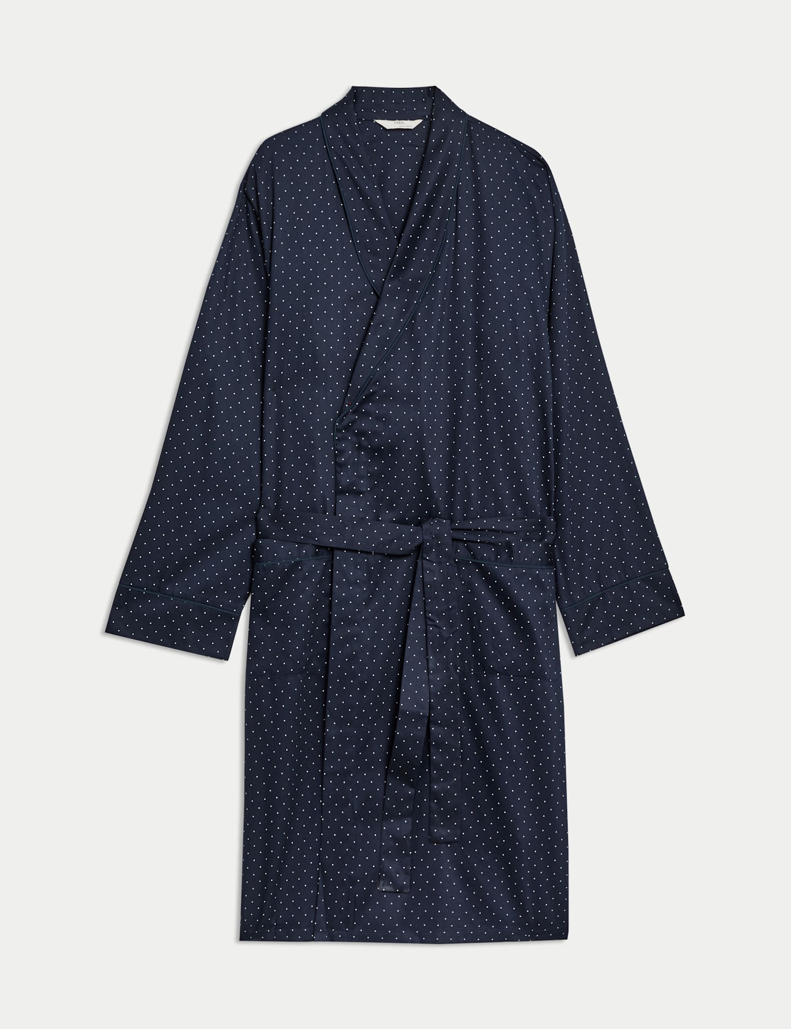 Pure Cotton Polka Dot Dressing Gown - image 1