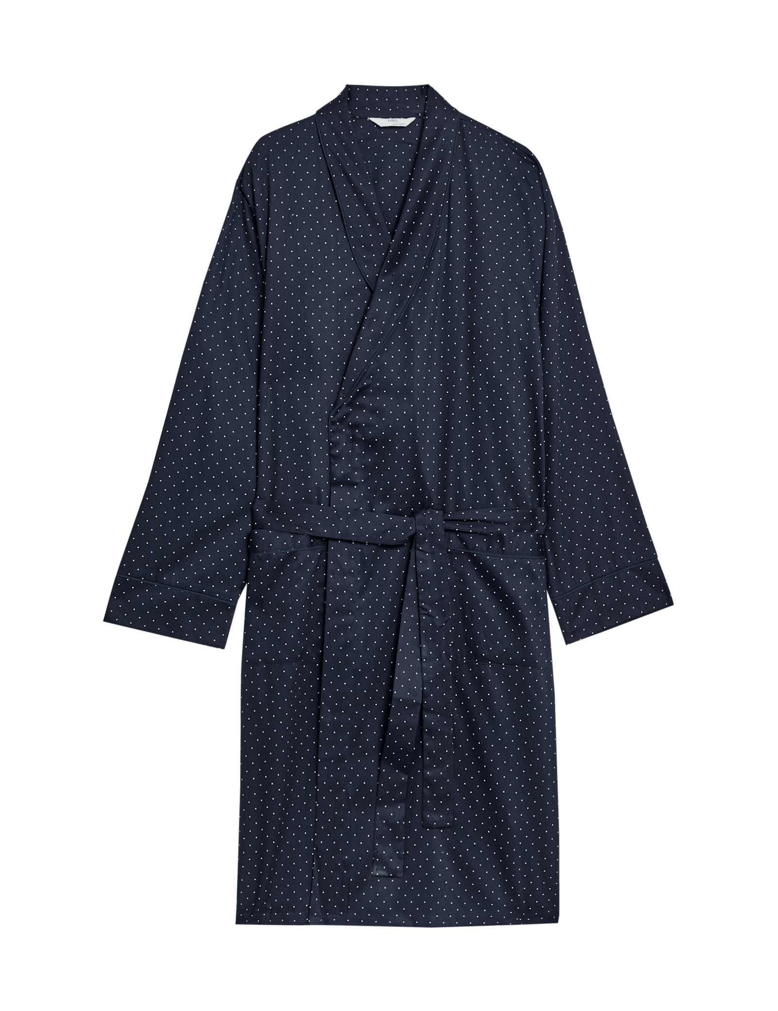 Pure Cotton Polka Dot Dressing Gown - image 3
