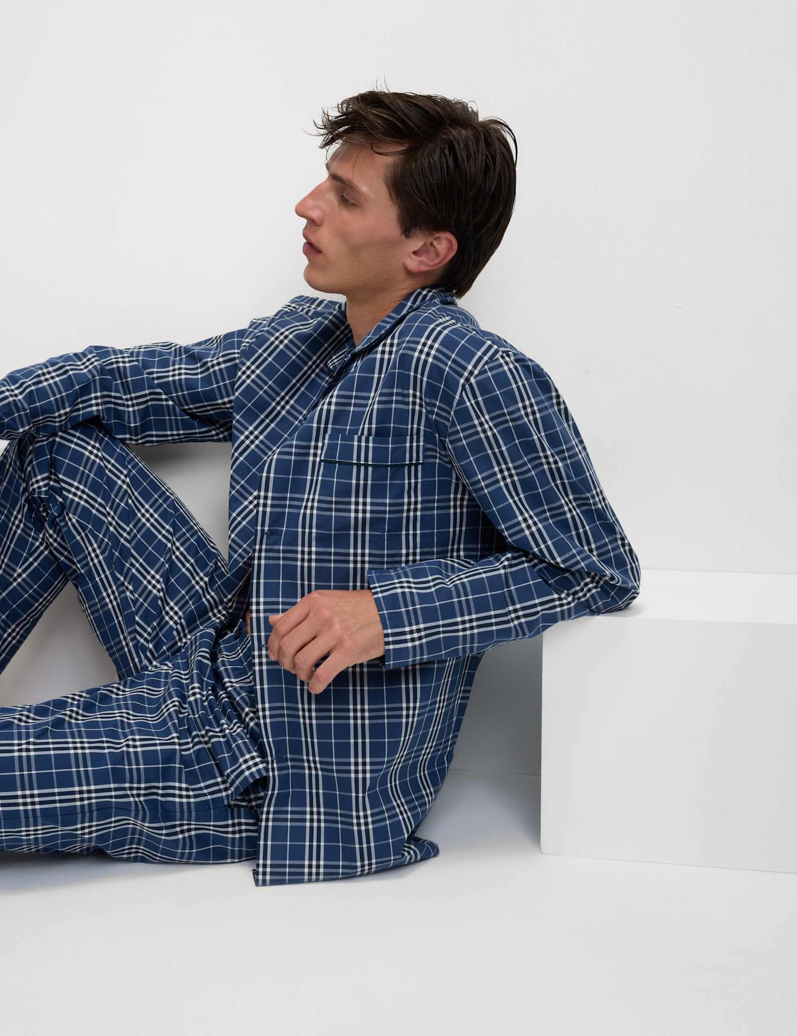 Pure Cotton Checked Pyjama Set - image 2