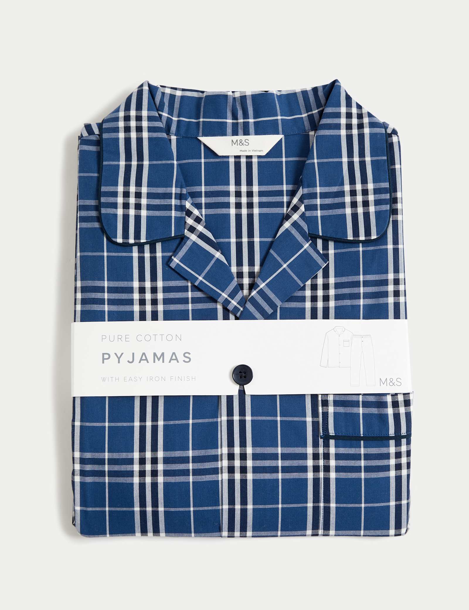 Pure Cotton Checked Pyjama Set - image 4