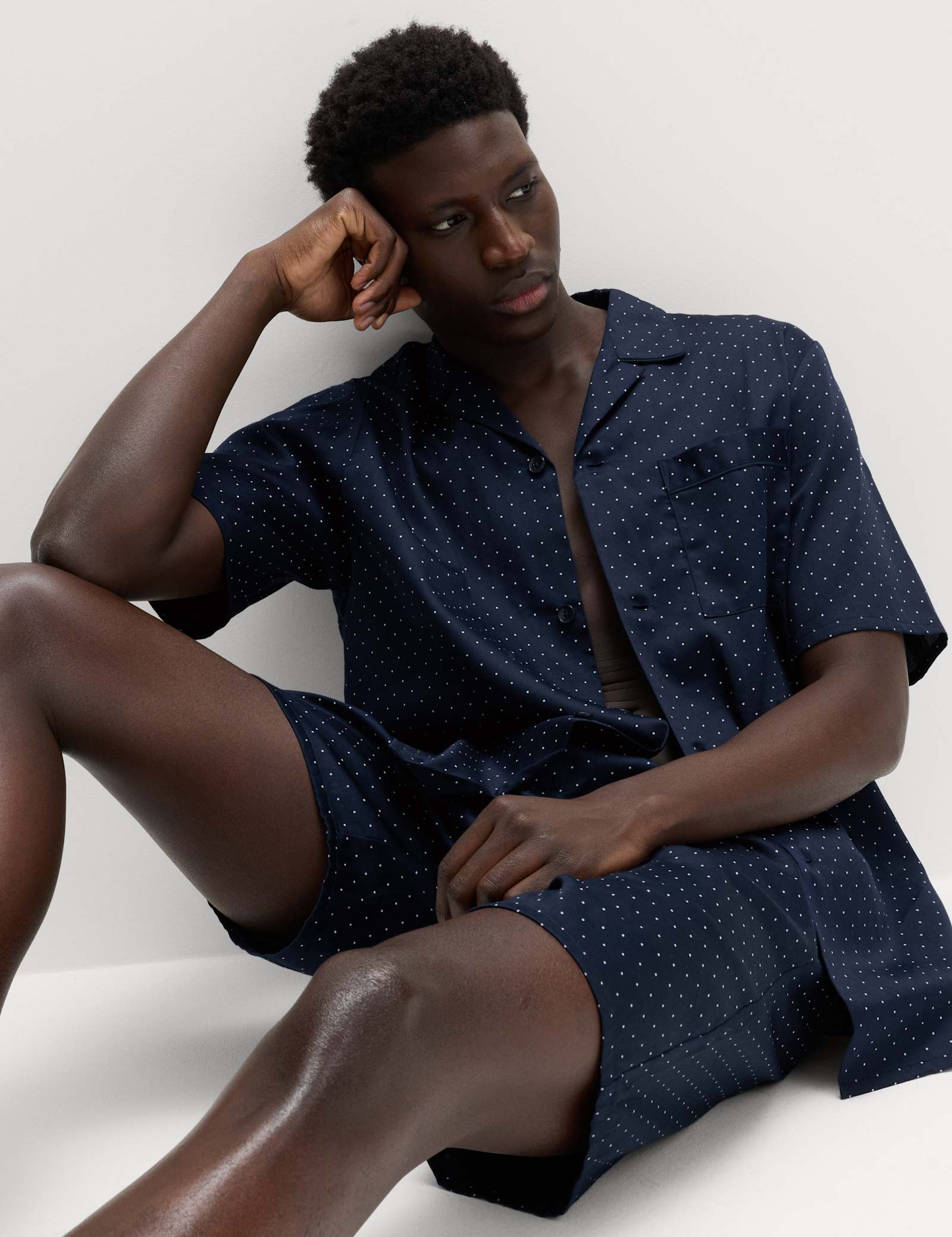 Pure Cotton Polka Dot Pyjama Set - image 2
