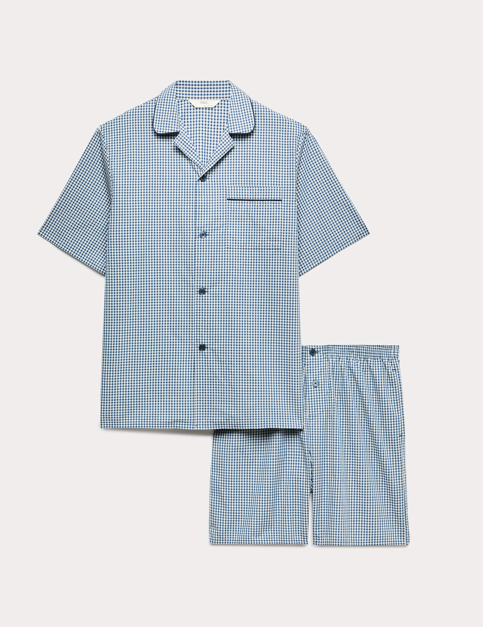 Pure Cotton Gingham Pyjama Set - image 1