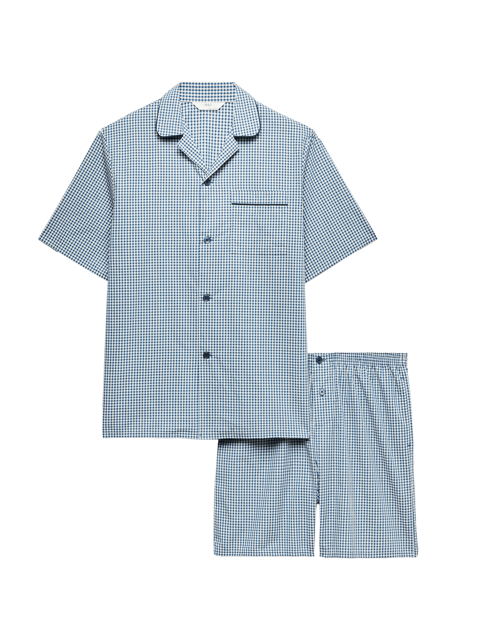 Pure Cotton Gingham Pyjama Set - image 3