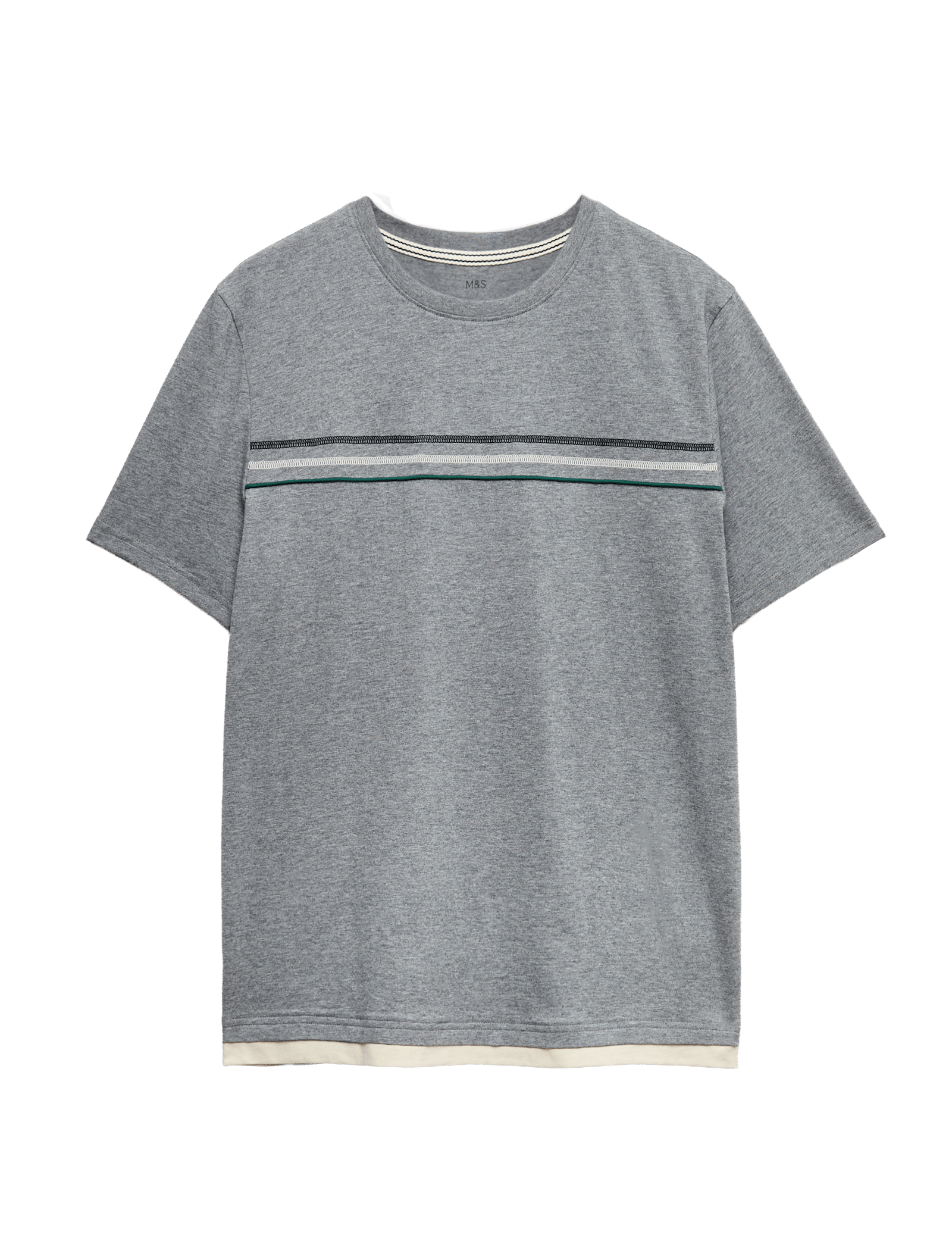 Pure Cotton Striped Loungewear Top - image 3
