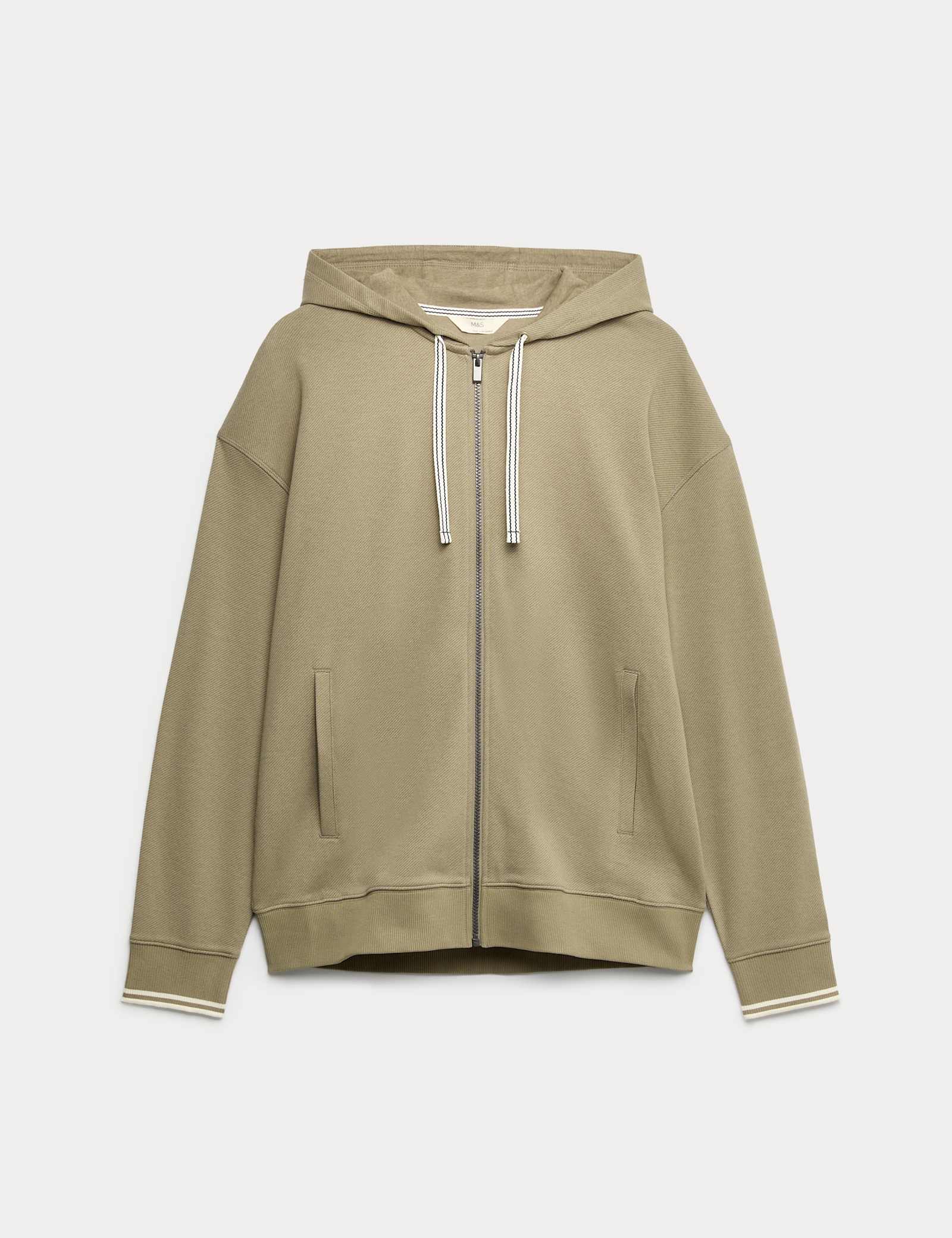 Cotton Rich Zip Up Hoodie - image 1