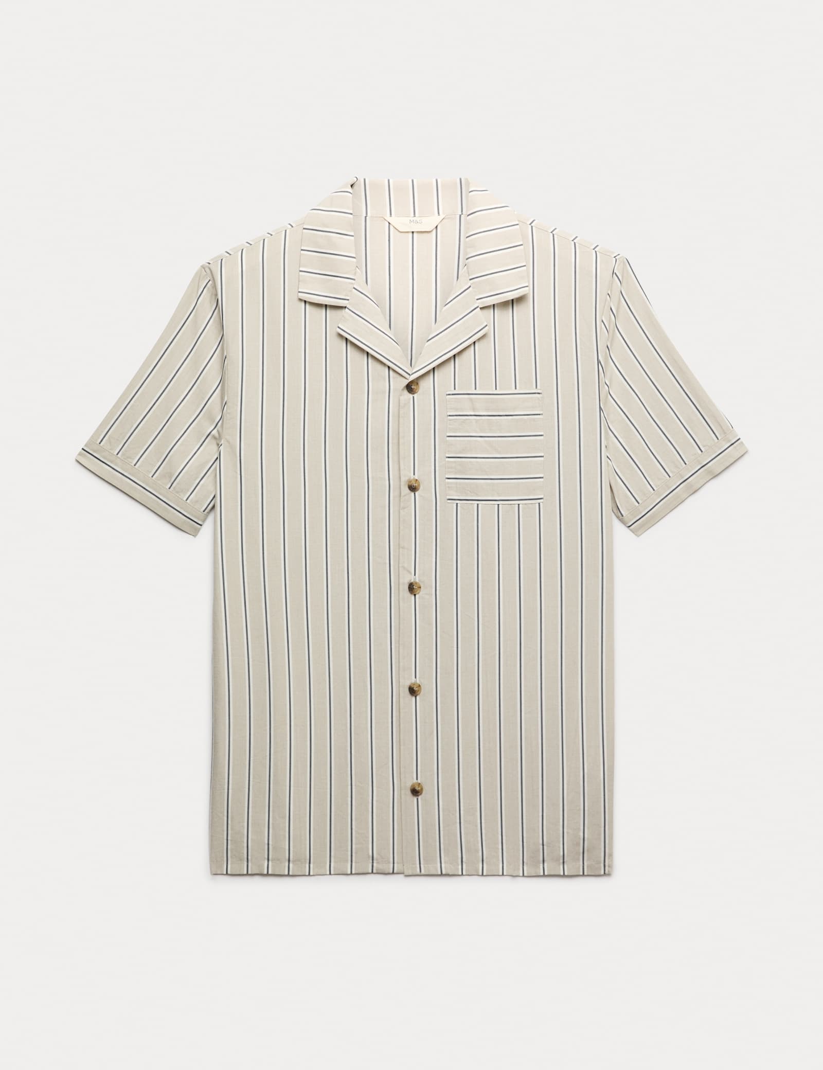 Pure Cotton Striped Pyjama Top - image 1