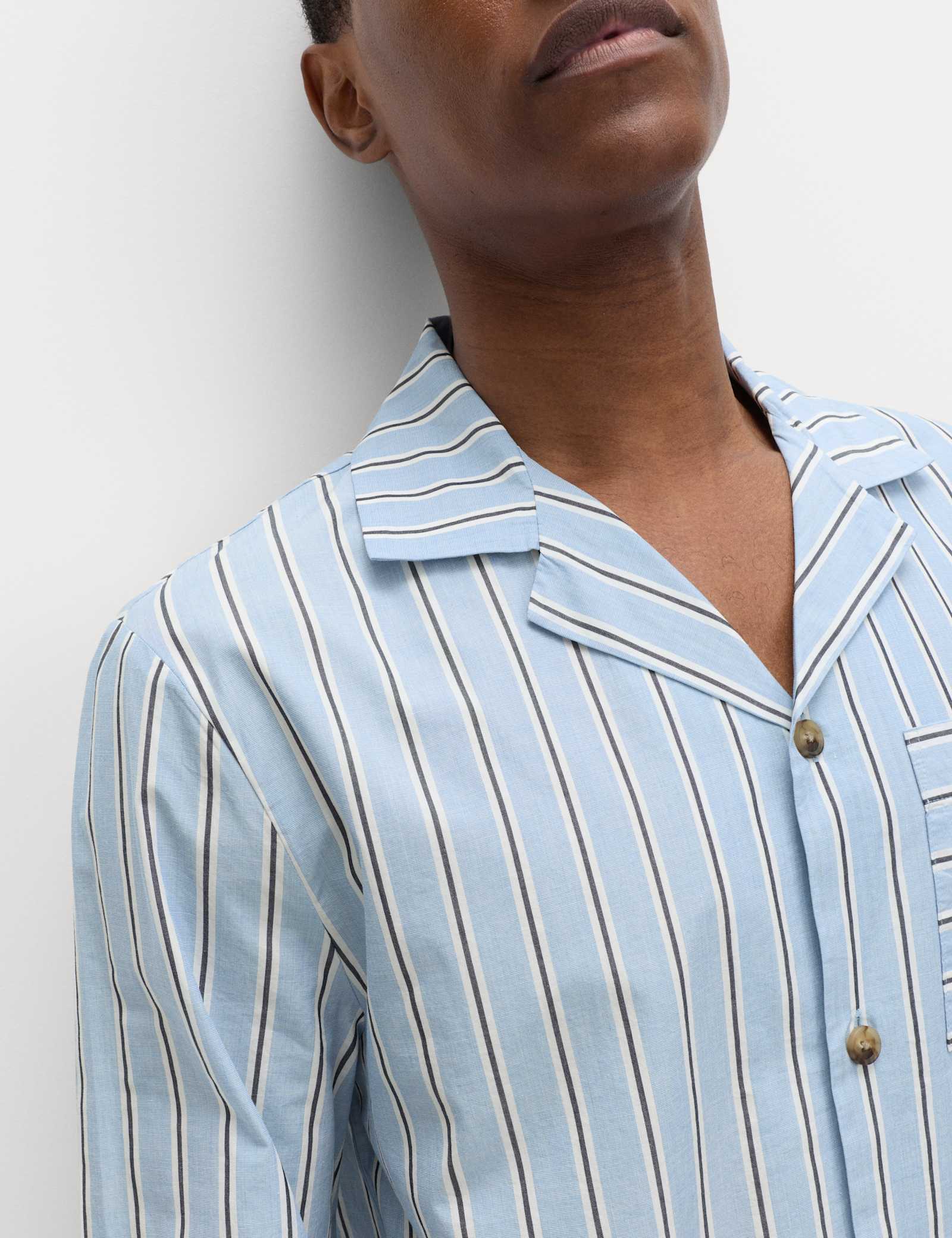 Pure Cotton Striped Pyjama Top - image 5