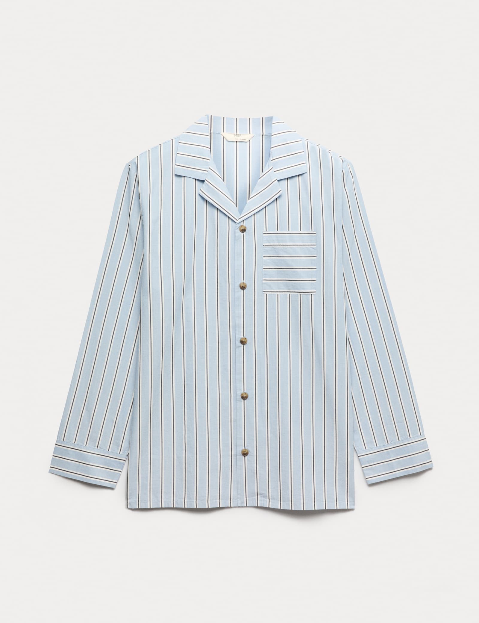Pure Cotton Striped Pyjama Top - image 1