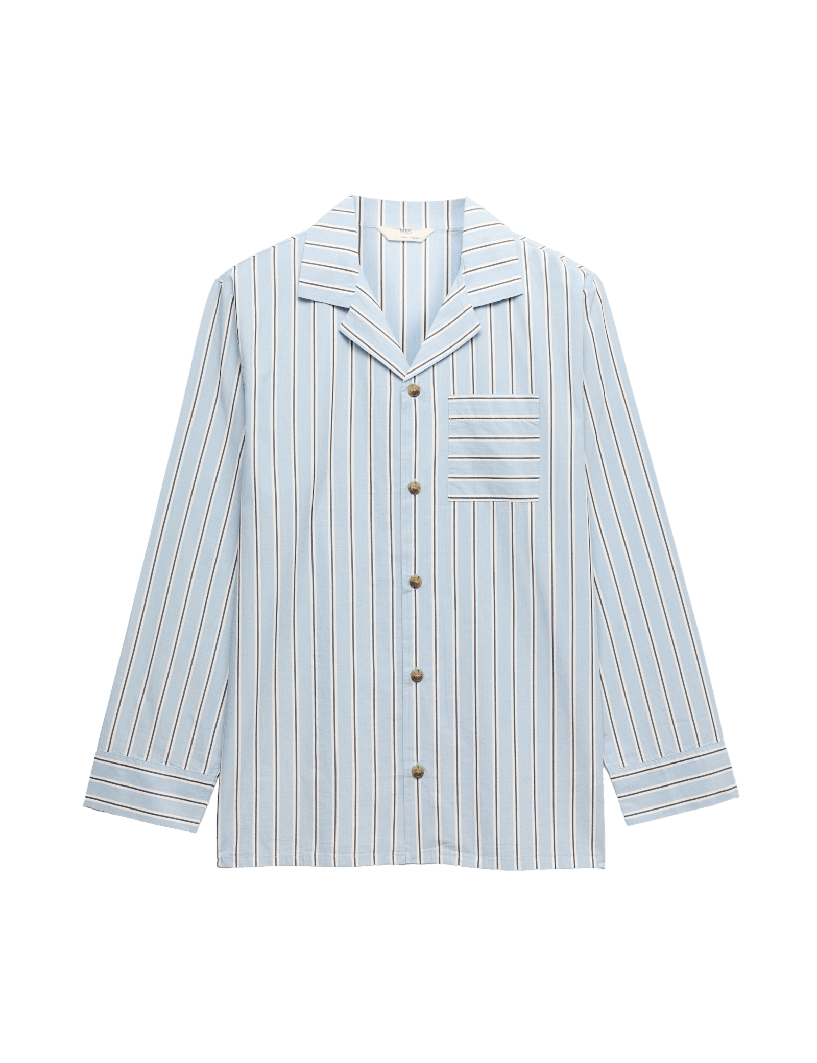 Pure Cotton Striped Pyjama Top - image 3