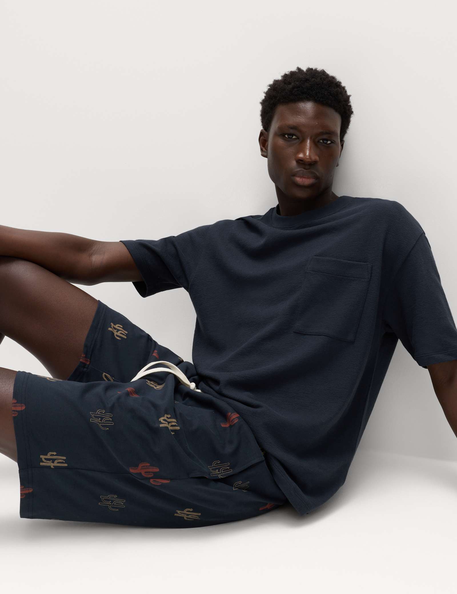 Pure Cotton Cactus Print Pyjama Set - image 4