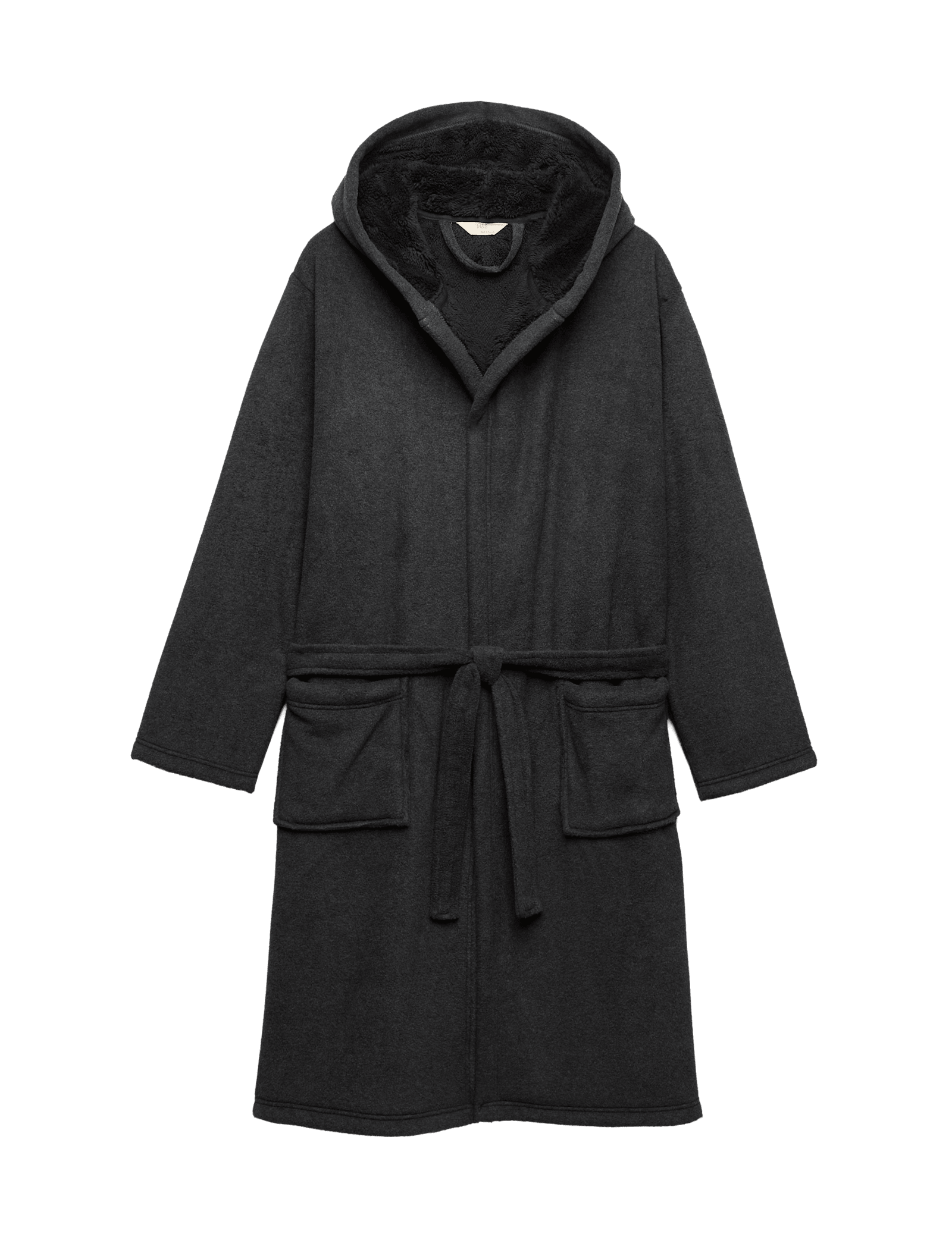 Fleece Supersoft Hooded Dressing Gown - image 3