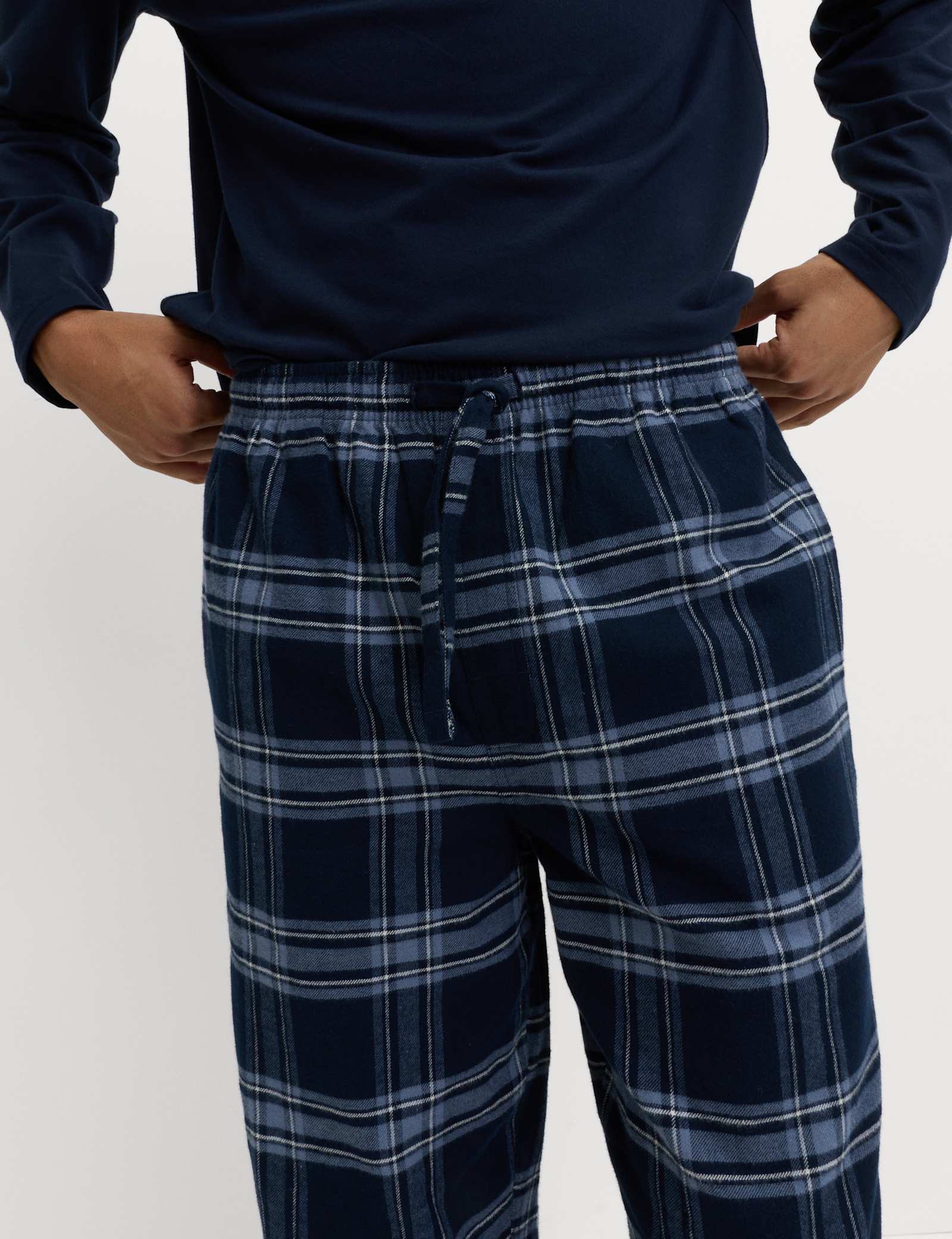 2 Pack Brushed Cotton Pyjama Bottoms - image 5