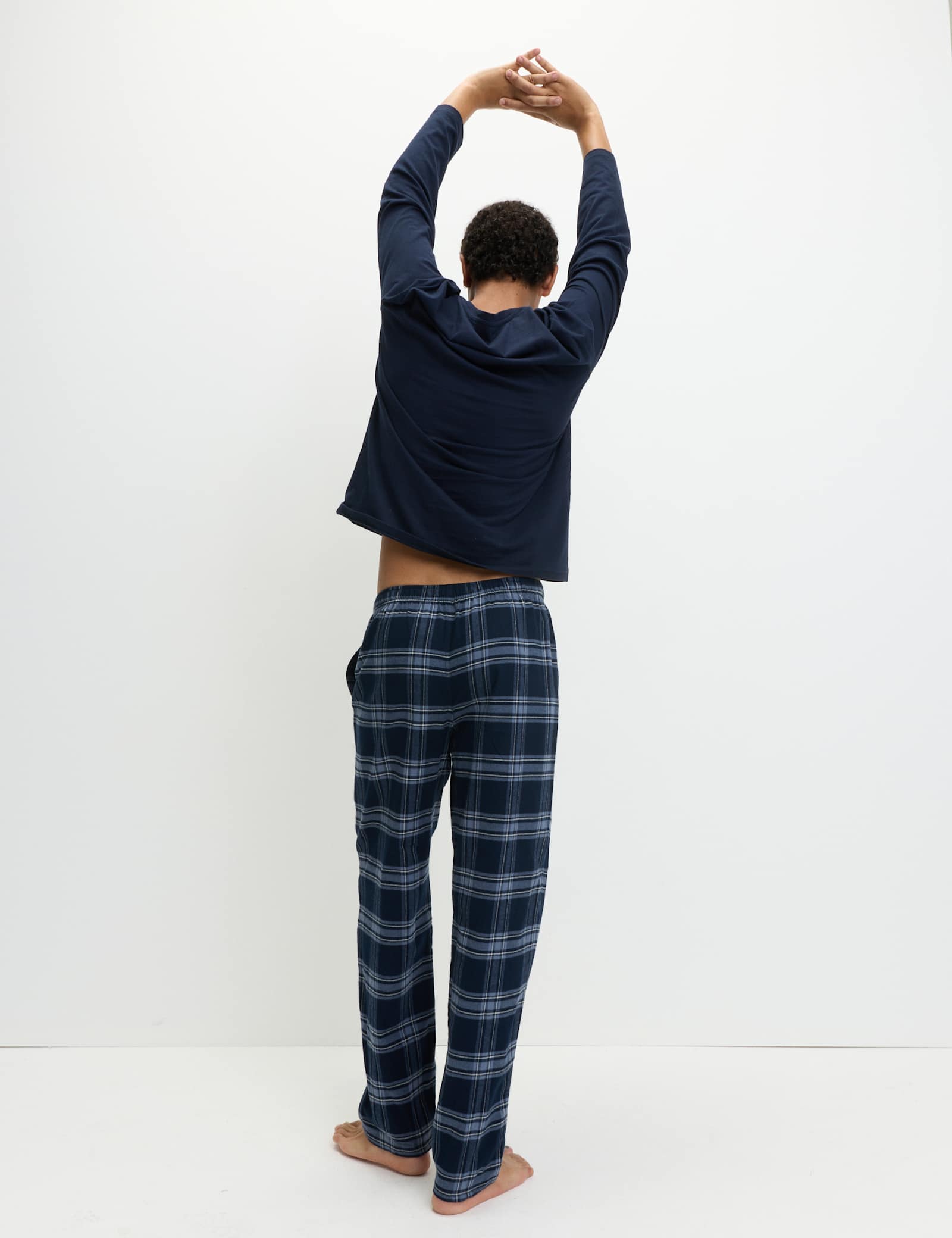 2 Pack Brushed Cotton Pyjama Bottoms - image 3