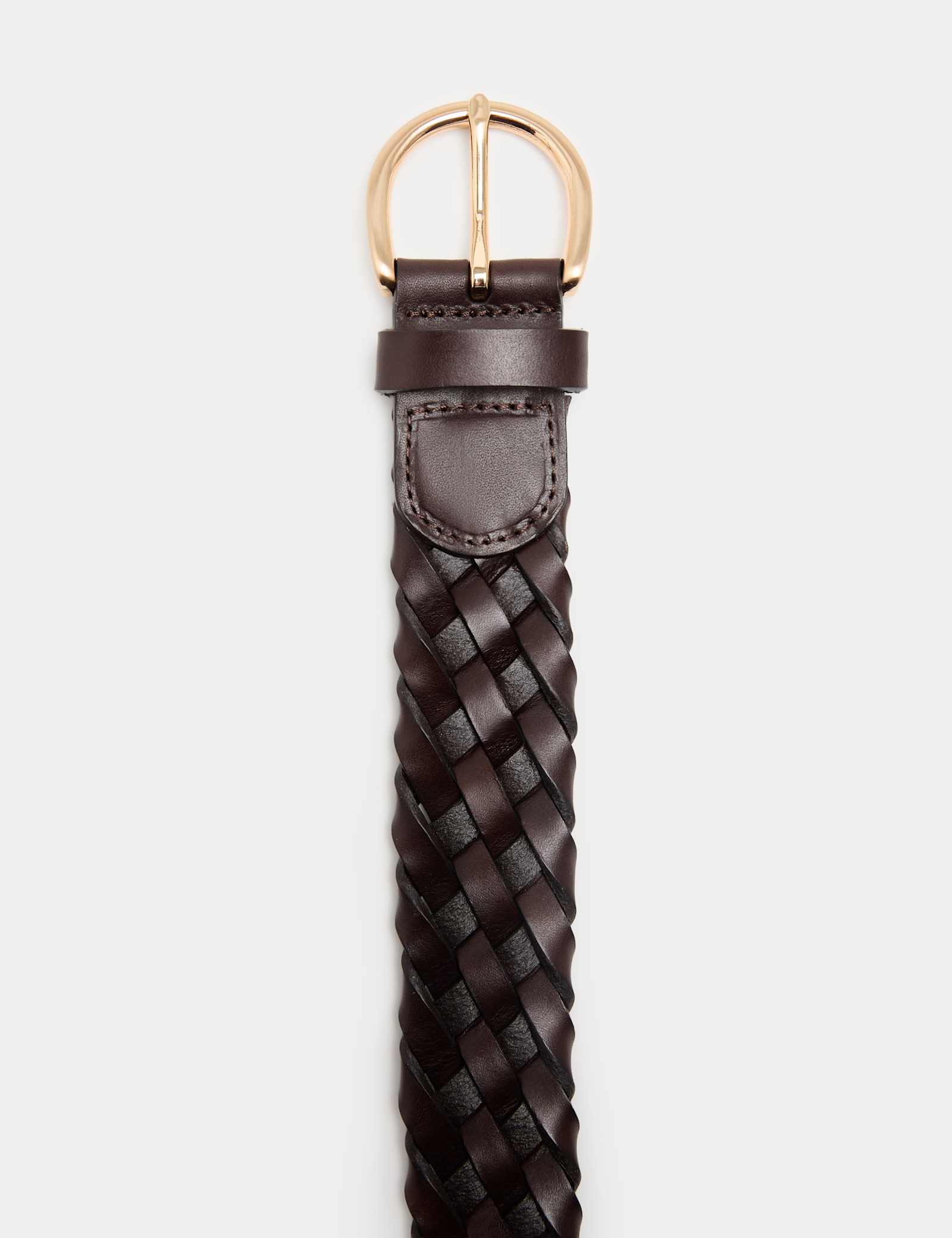 Leather Plaited Belt - image 3