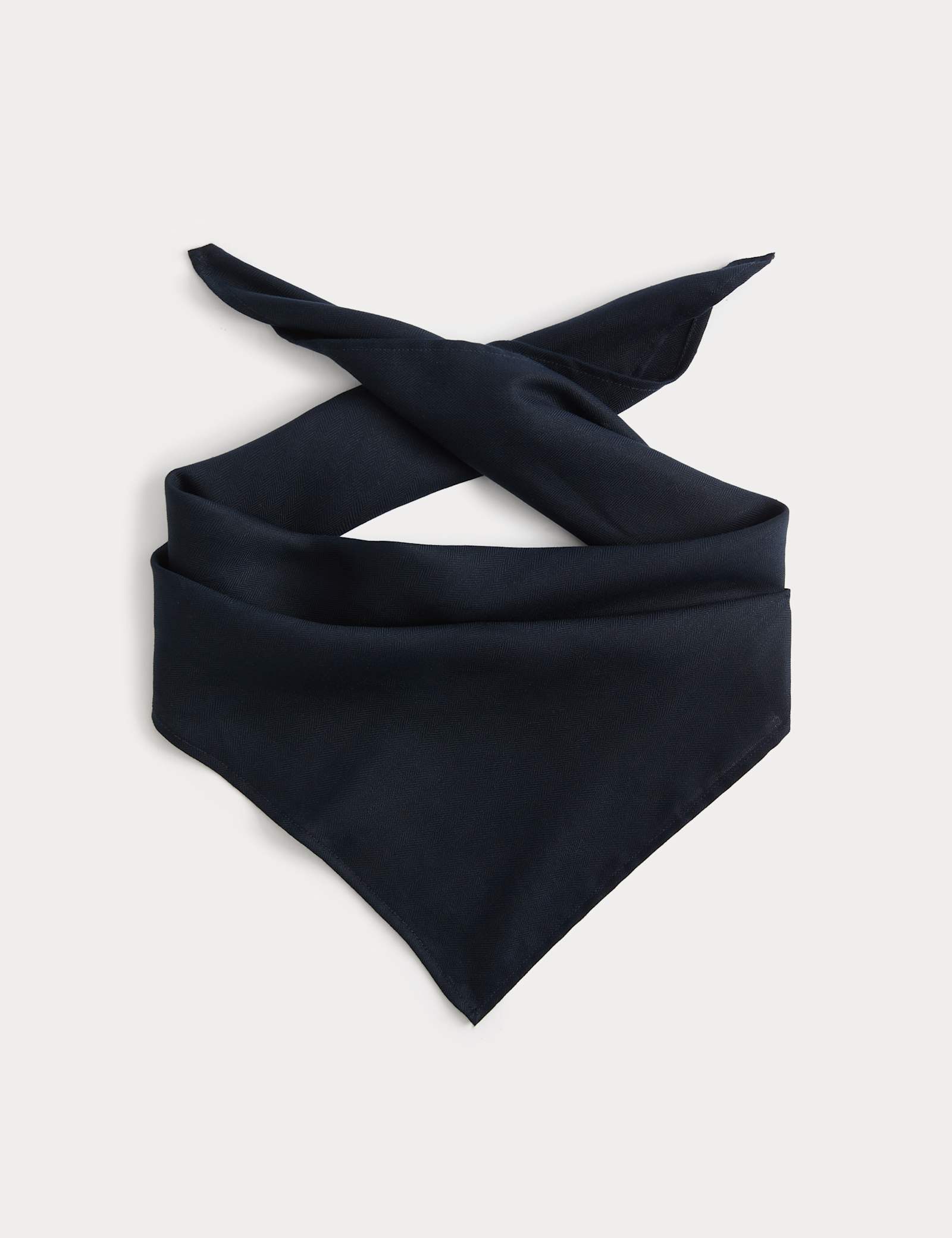 Linen Blend Herringbone Bandana Scarf - image 1