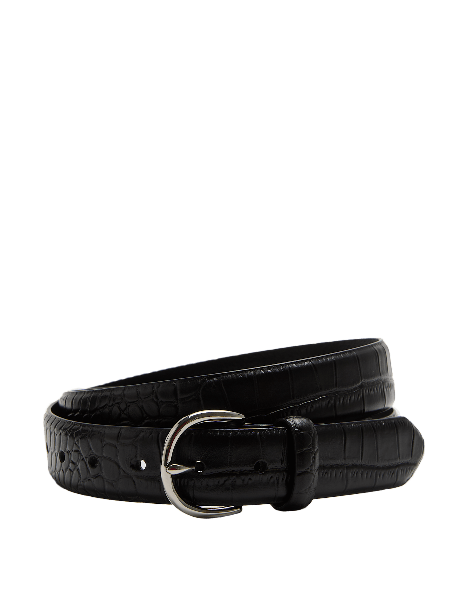 Leather Croc Texture New Buckle Belt - image 2
