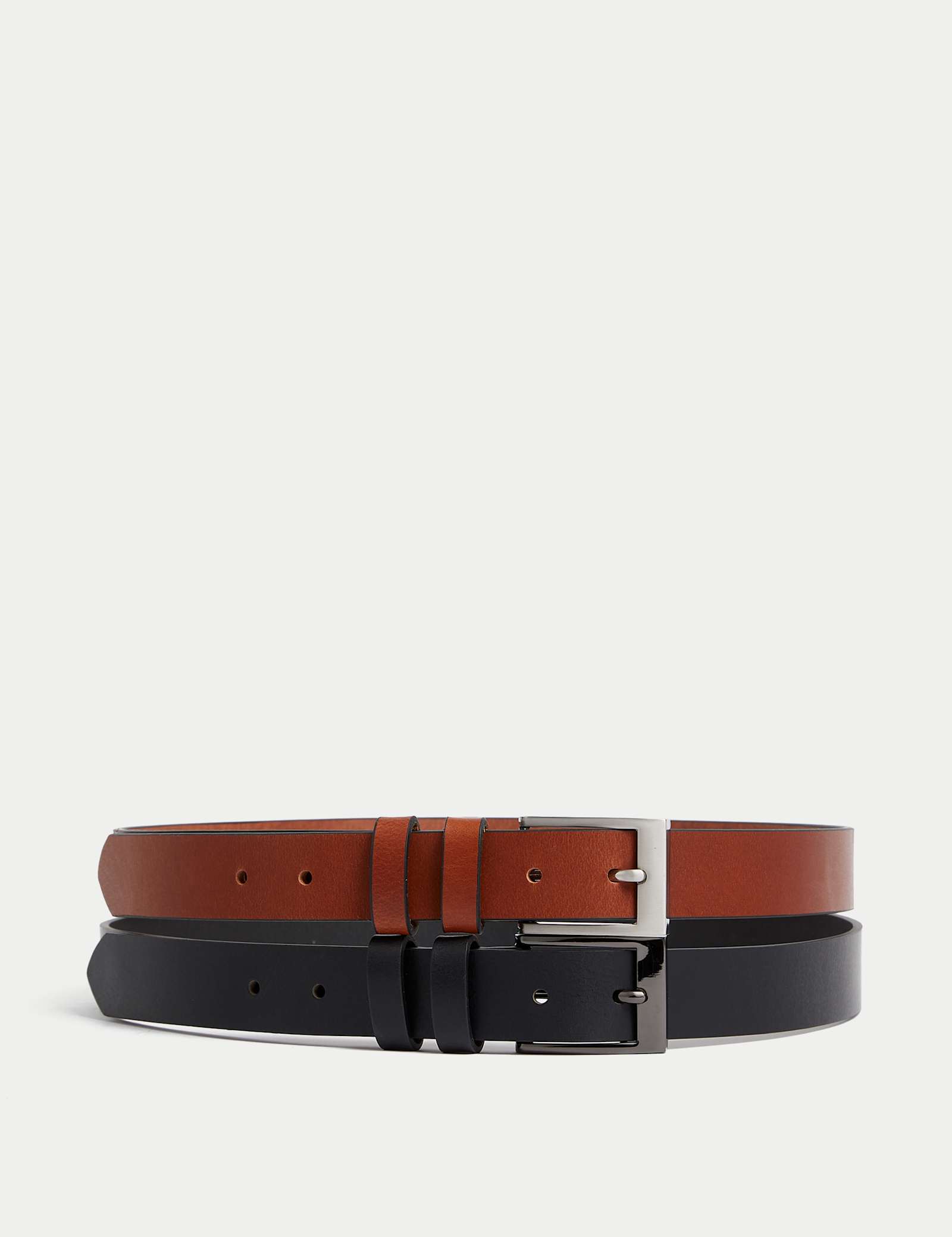 2 Pack Leather Smart Belts - image 1