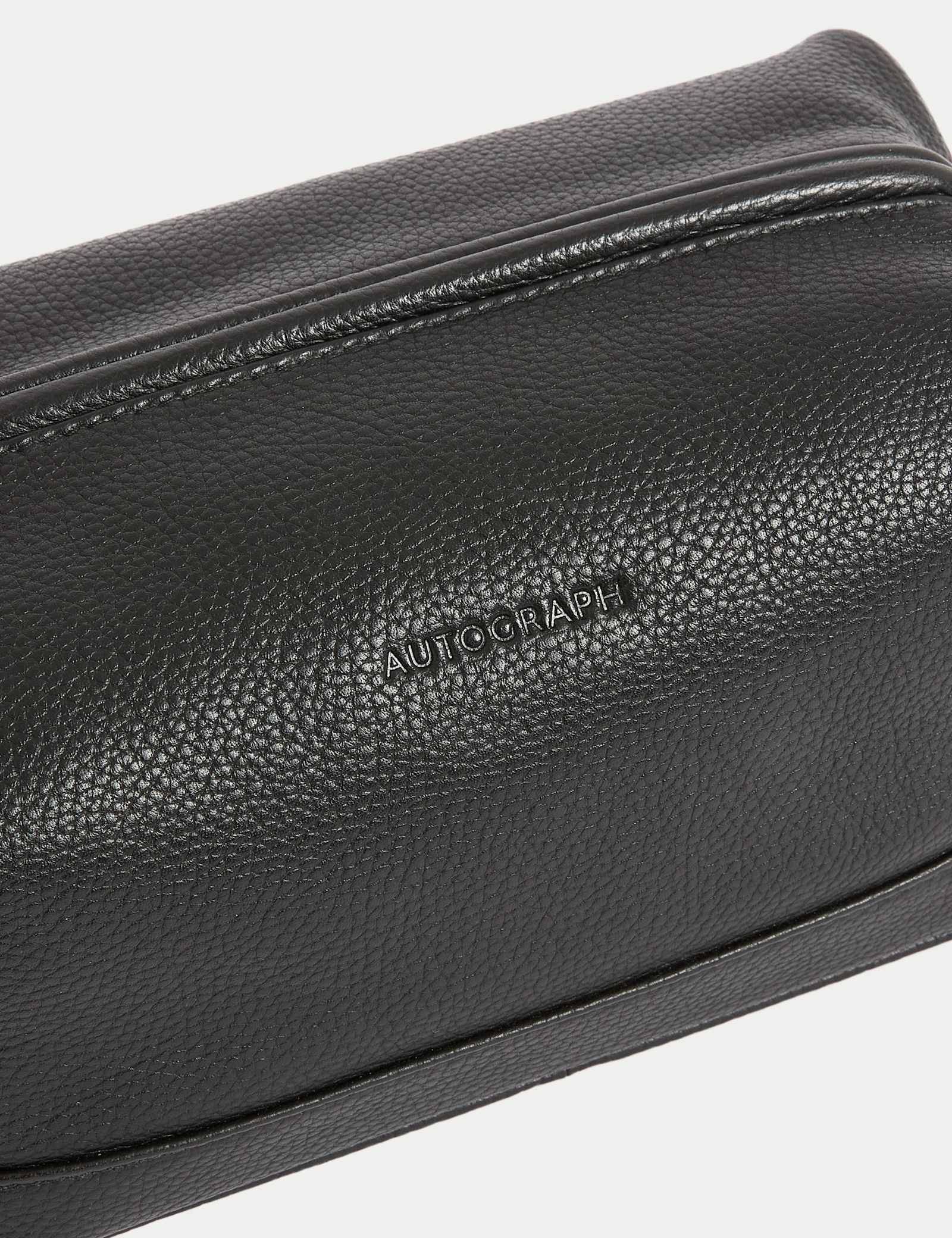 Leather Pebble Grain Washbag - image 4