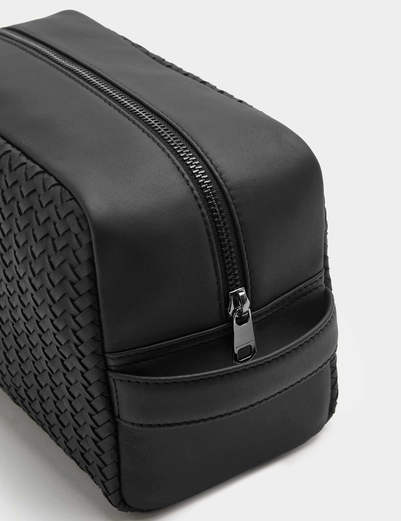 Braided Leather Washbag - image 3