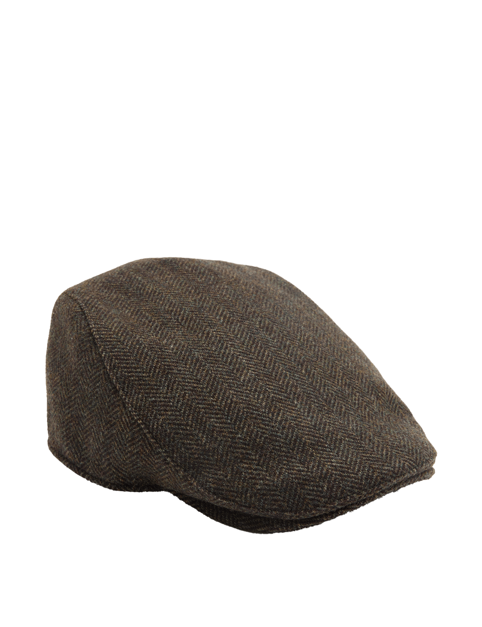 Pure Wool Herringbone Flat Cap - image 2