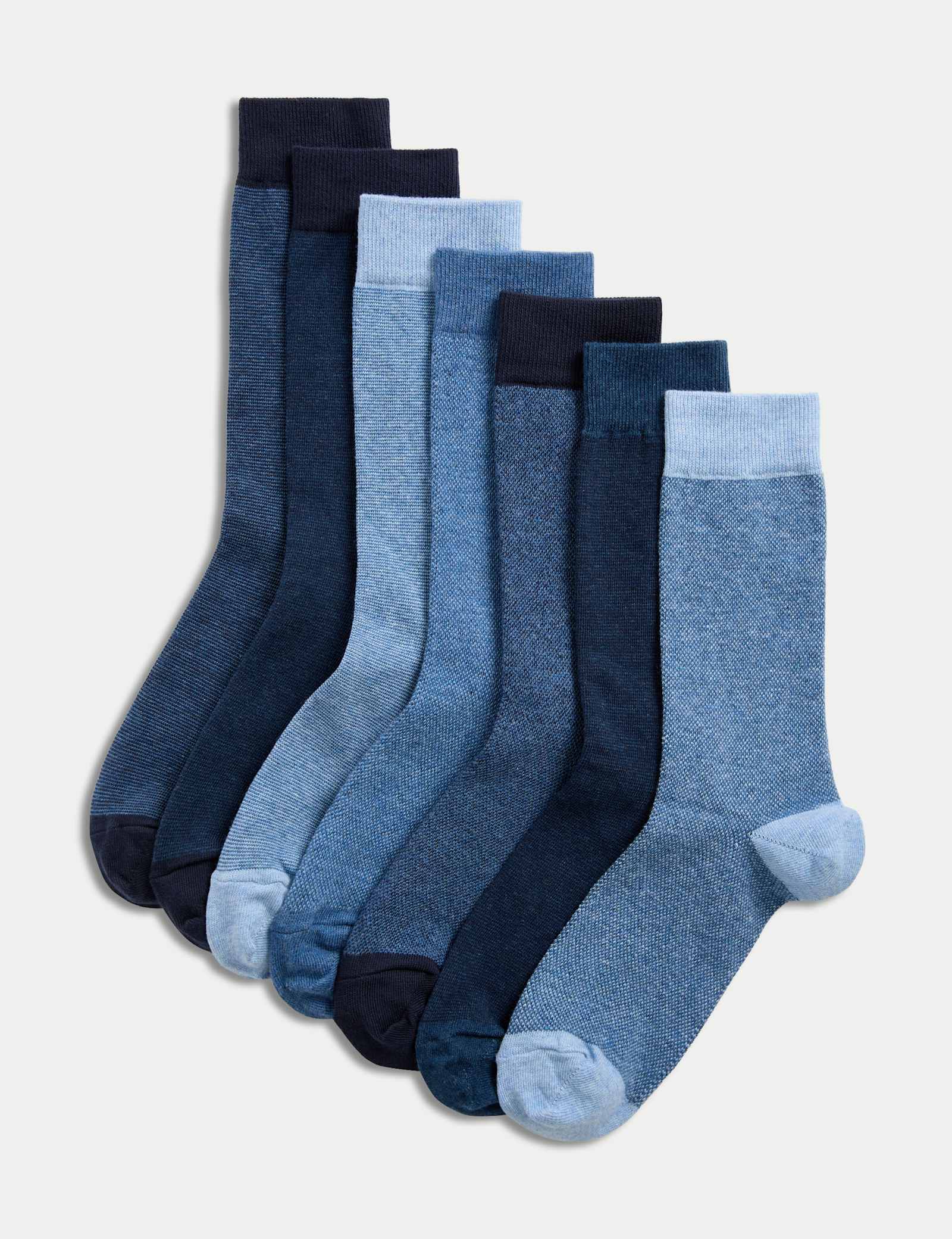 7 Pack Cool & Fresh Cotton Rich Socks - image 2