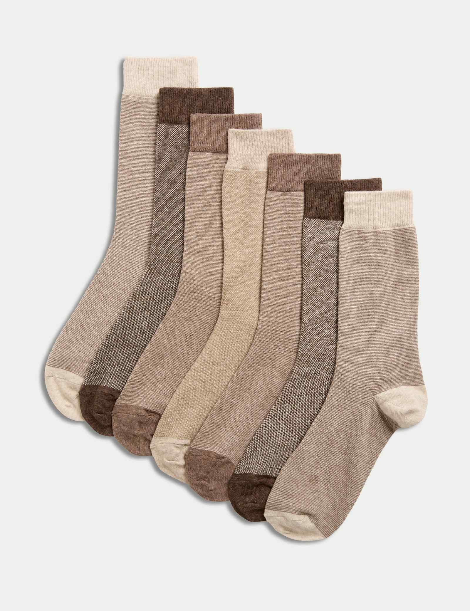 7 Pack Cool & Fresh Cotton Rich Socks - image 3