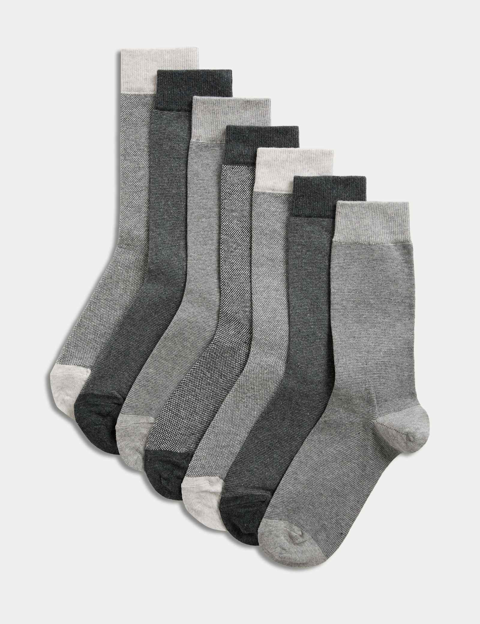 7 Pack Cool & Fresh Cotton Rich Socks - image 1
