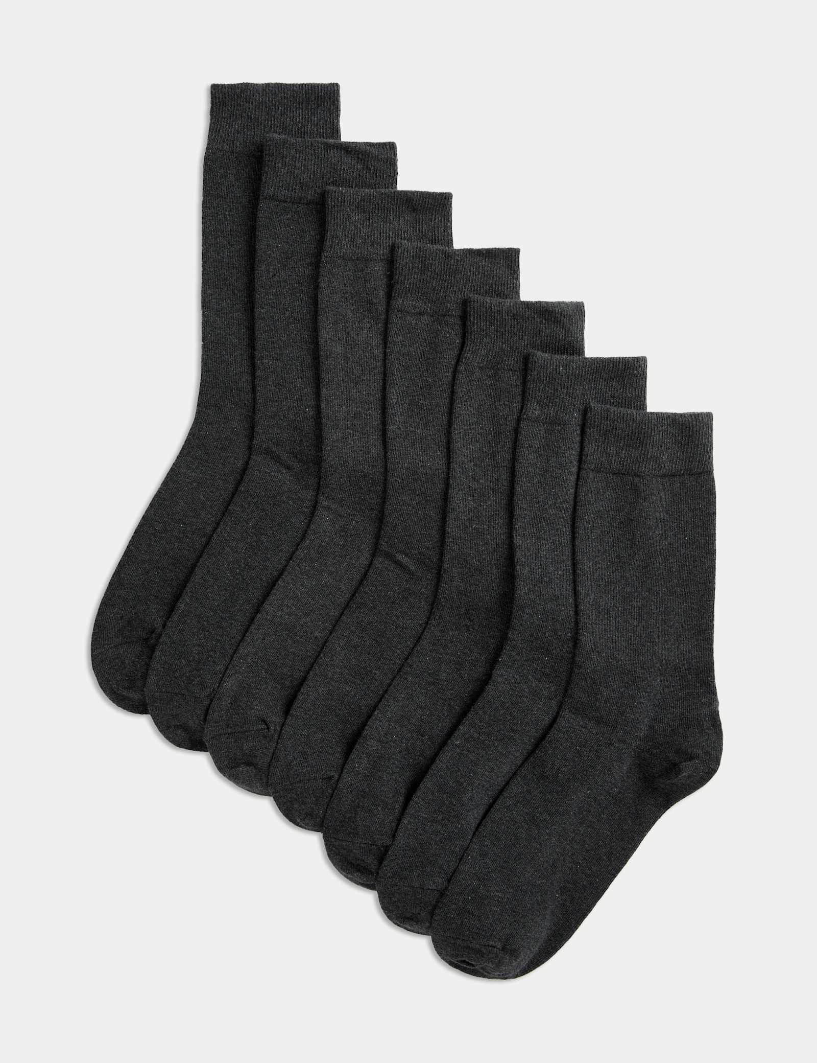 7 Pack Cool & Fresh Cotton Rich Socks - image 3