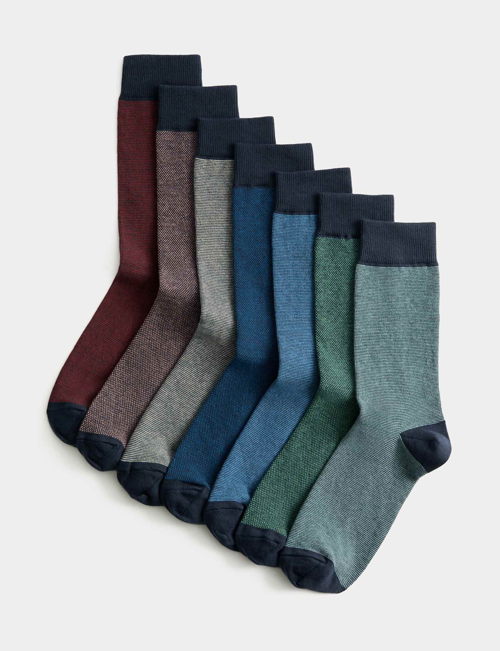 7 Pack Cool & Fresh Cotton Rich Socks - image 1