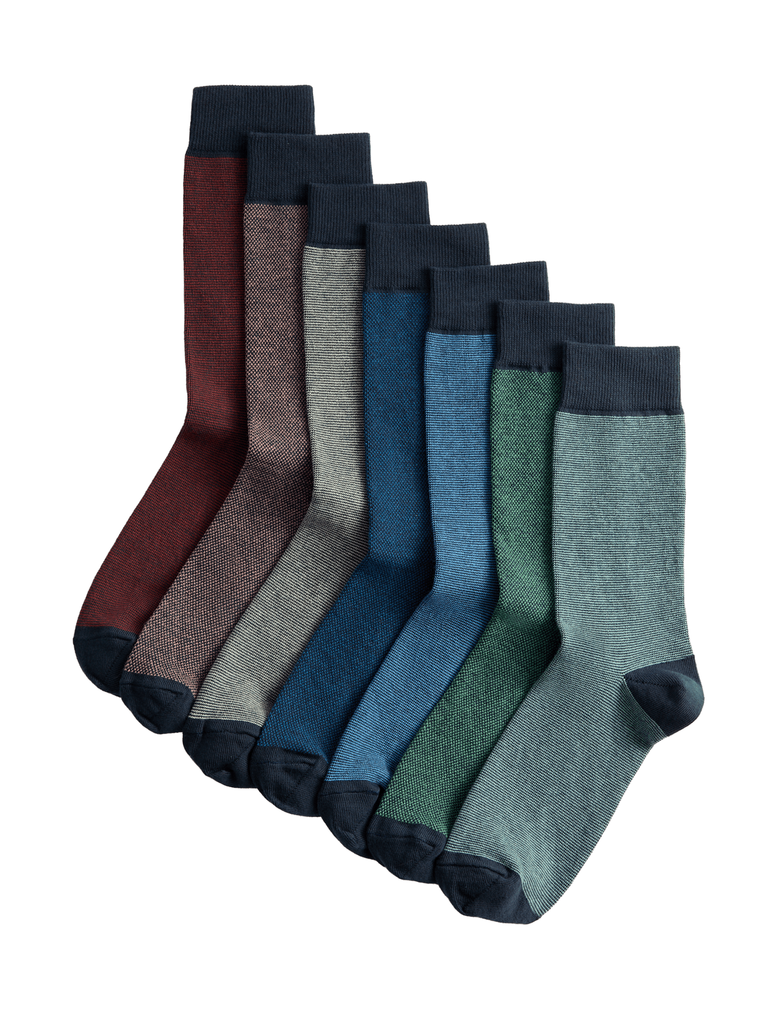 7 Pack Cool & Fresh Cotton Rich Socks - image 2