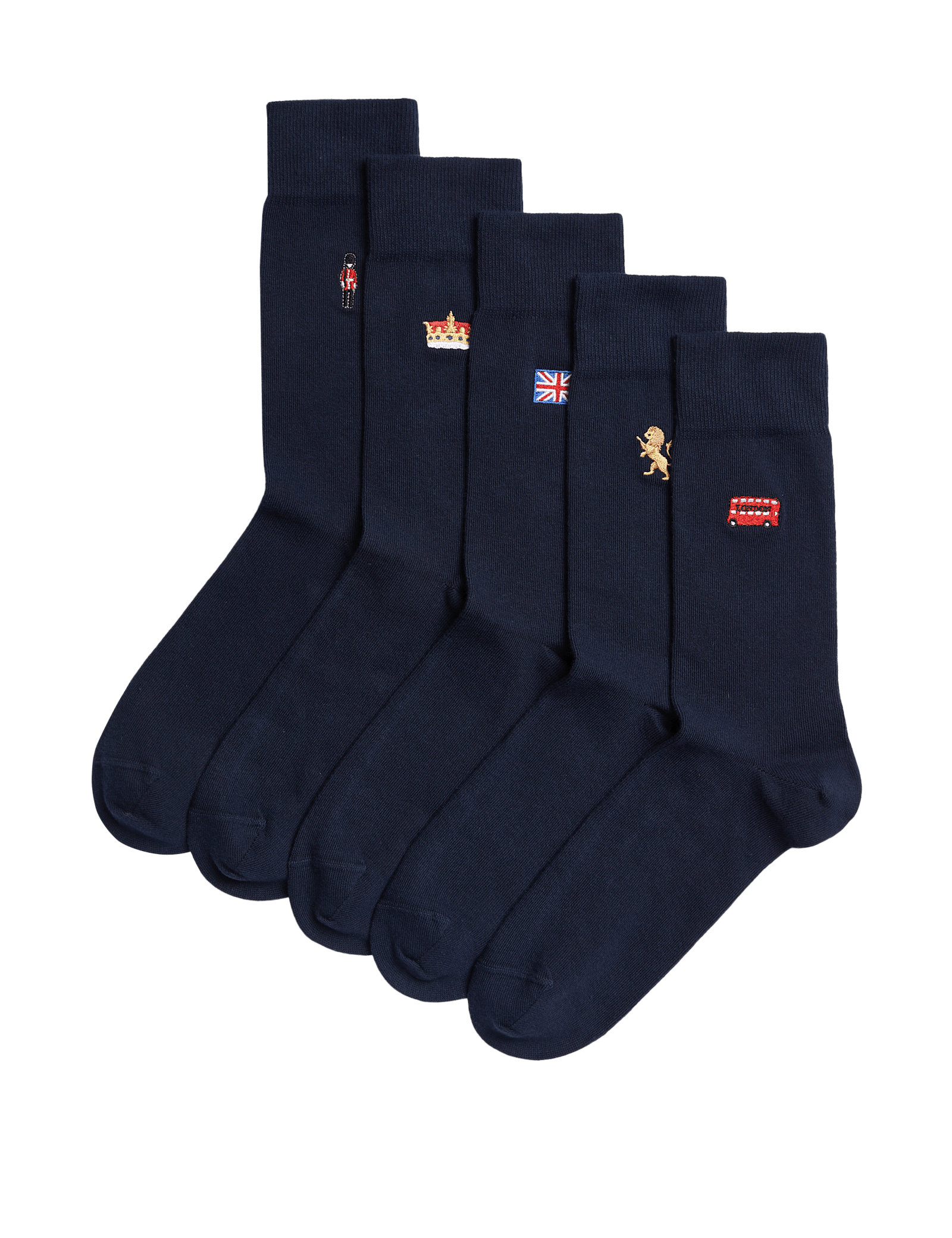 5 Pack Cool & Fresh British Cotton Rich Socks - image 3