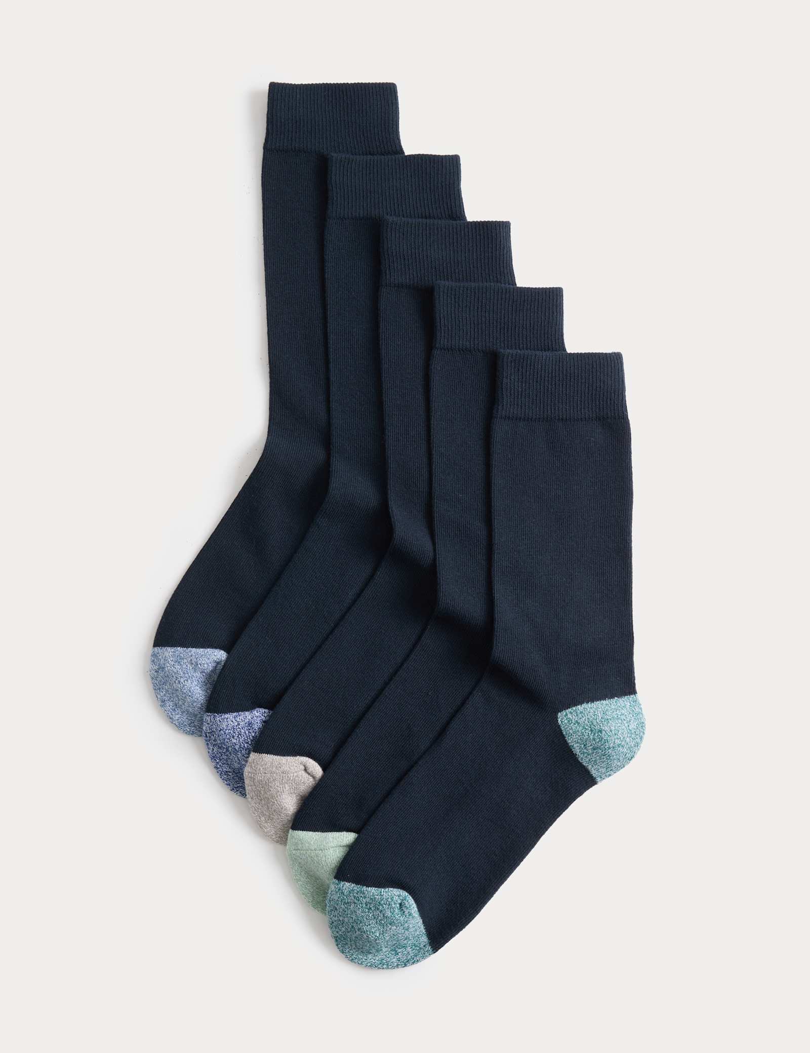 5 Pack Cool & Fresh Cotton Rich Cushioned Socks - image 1